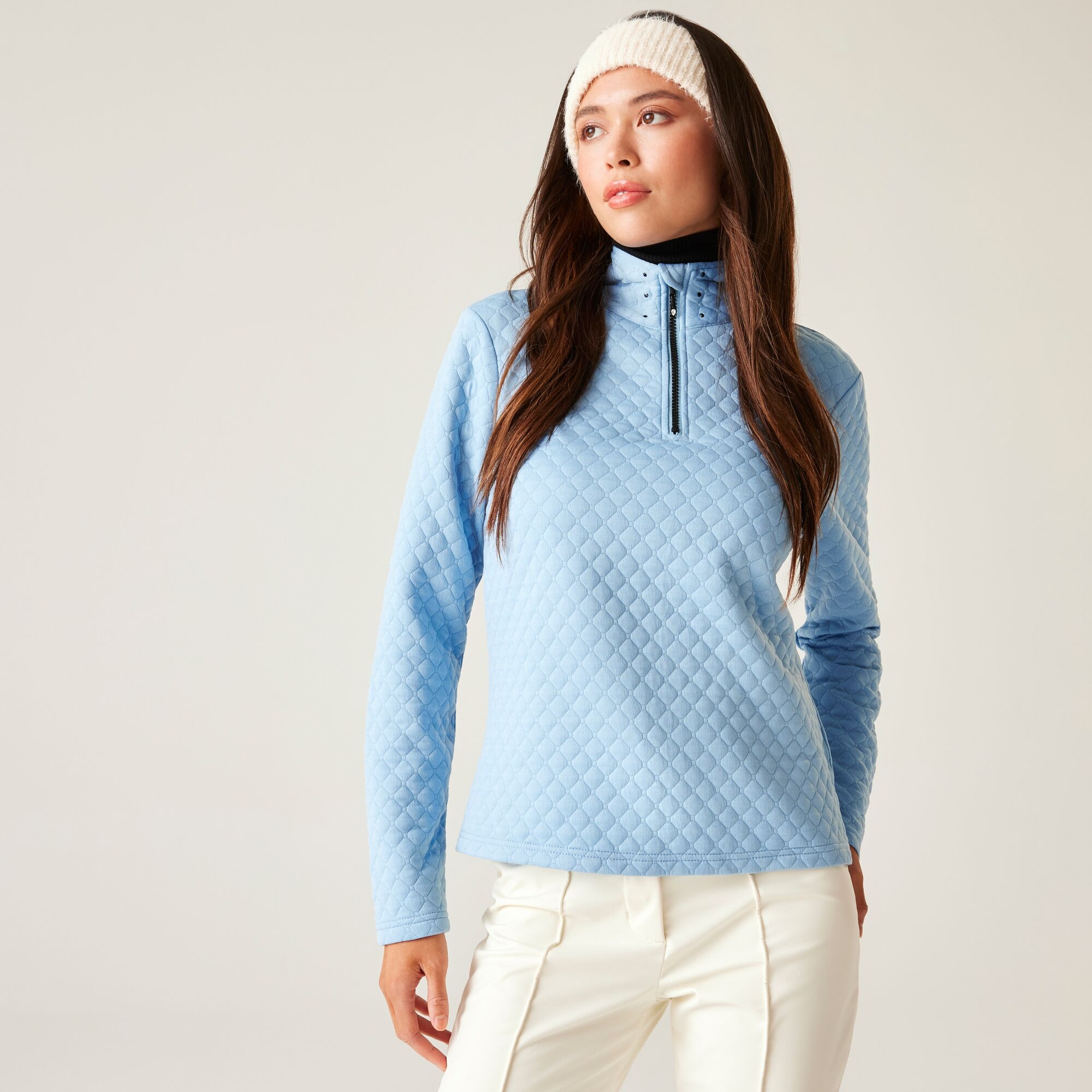 Dare 2b   Bluza damska z suwakiem 1/4 Glamourize III Niebieski