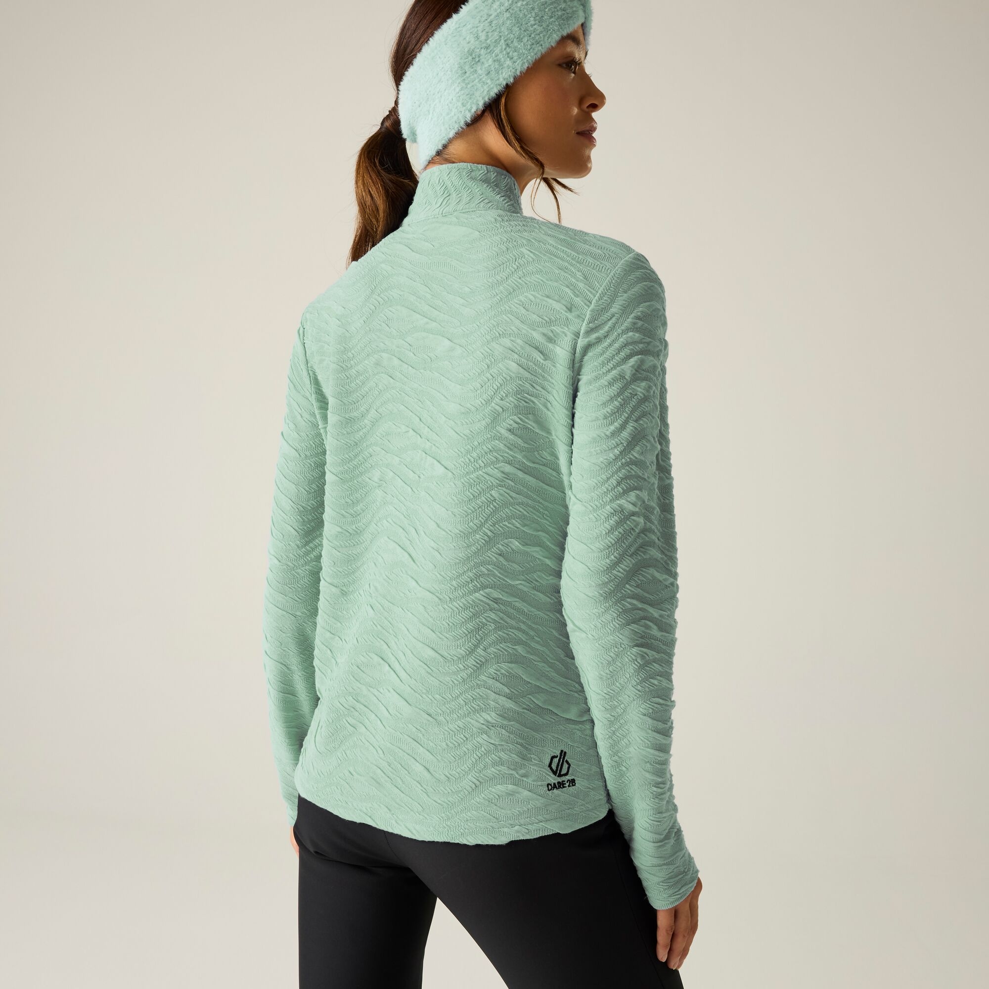 Dare 2b Bluza damska z suwakiem 1/4 Glamourize III Zielony