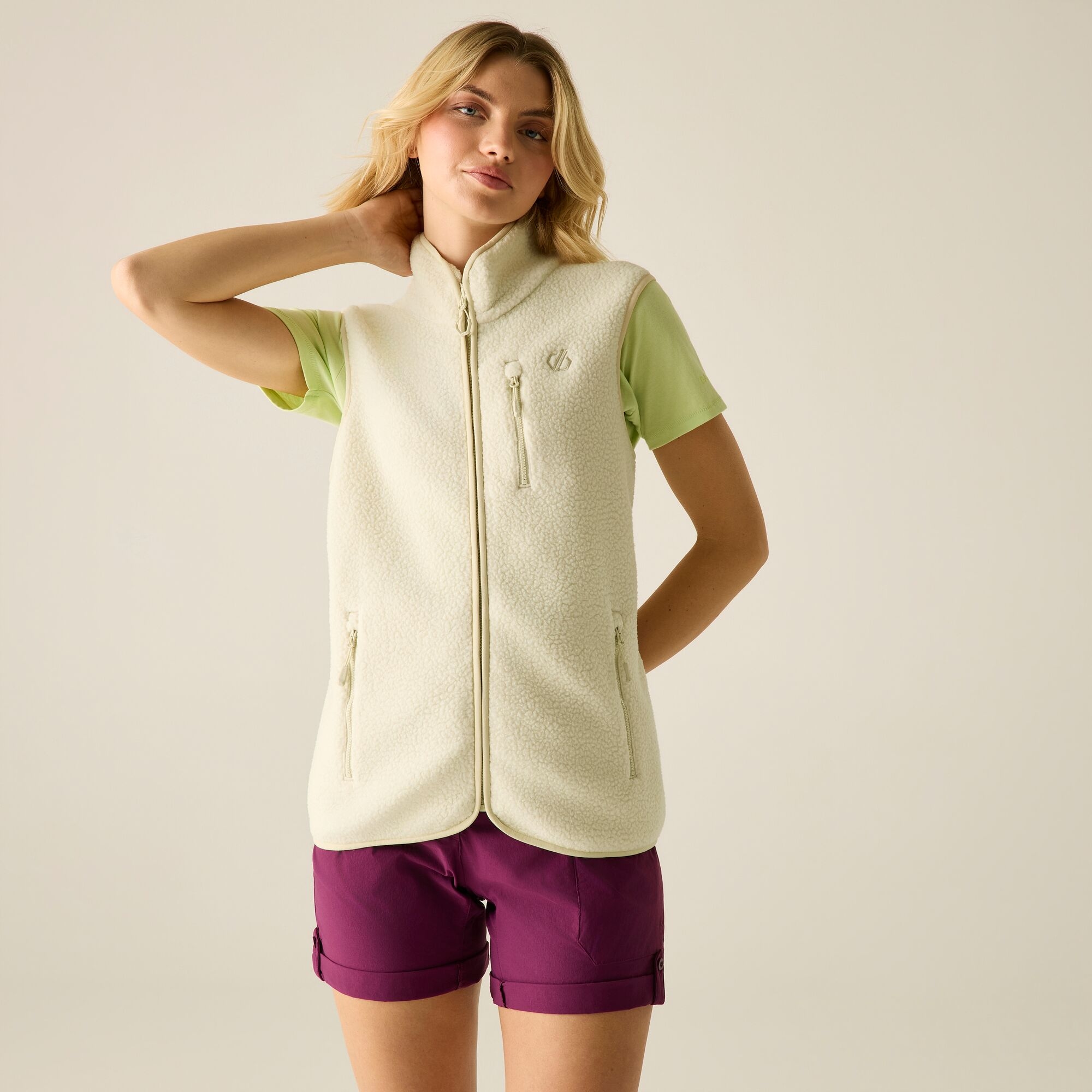Dare 2B Women's Cream Excursion Fleece Gilet in Size 8, Sports Direct - Image 4