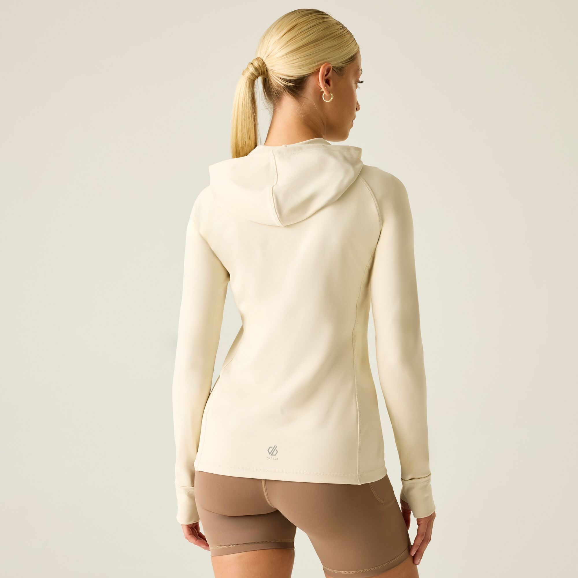 Dare 2b Dare 2b Bluza damska z kapturem szybkoschnąca Refresh Beżowe