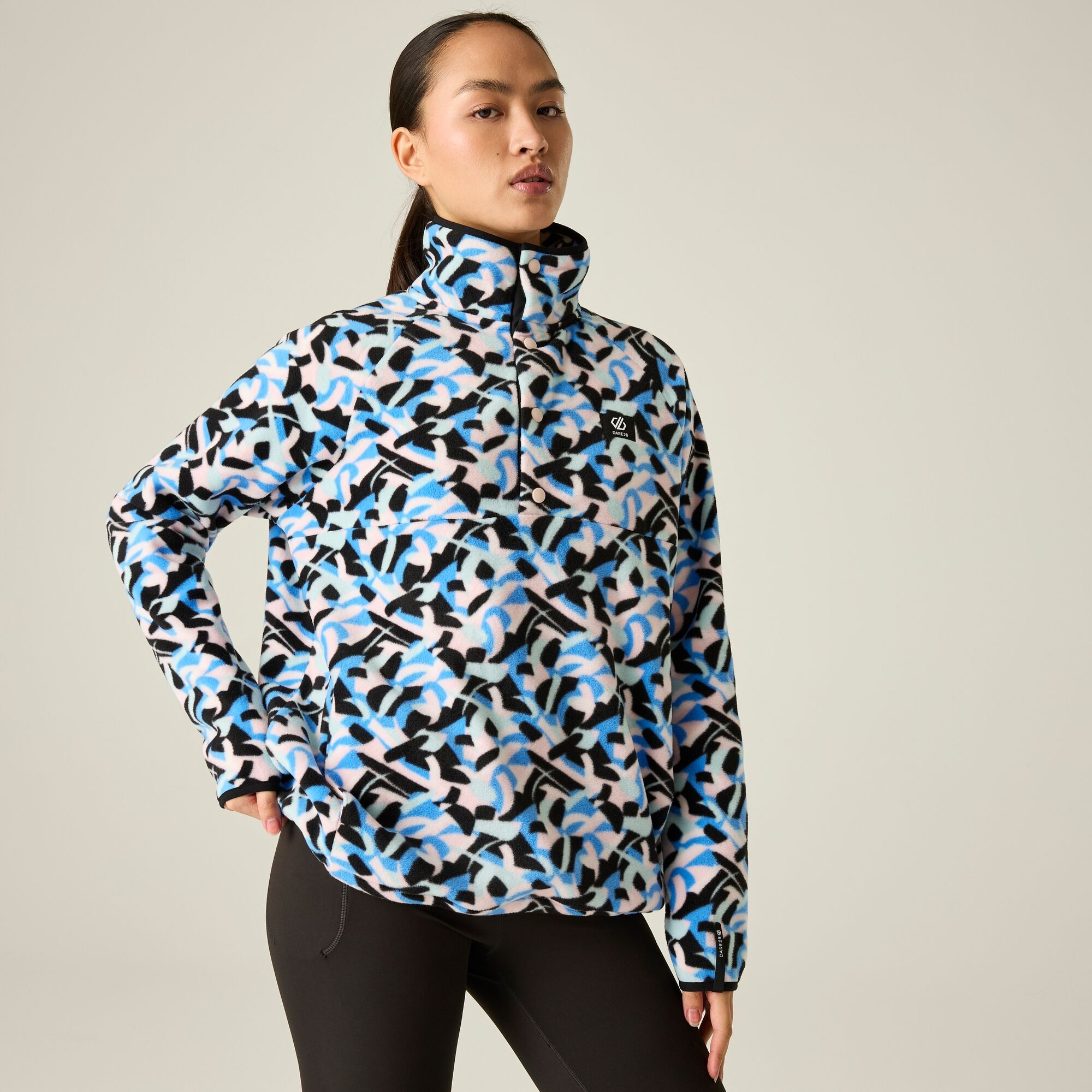 Dare 2B Women's Blue Printed Fleece Size: 16 - Image 3