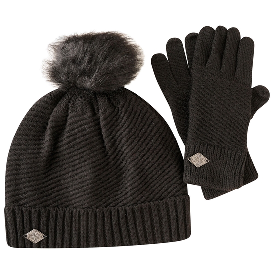 Dare 2b - Damski zestaw czapka i rękawiczki Czarny