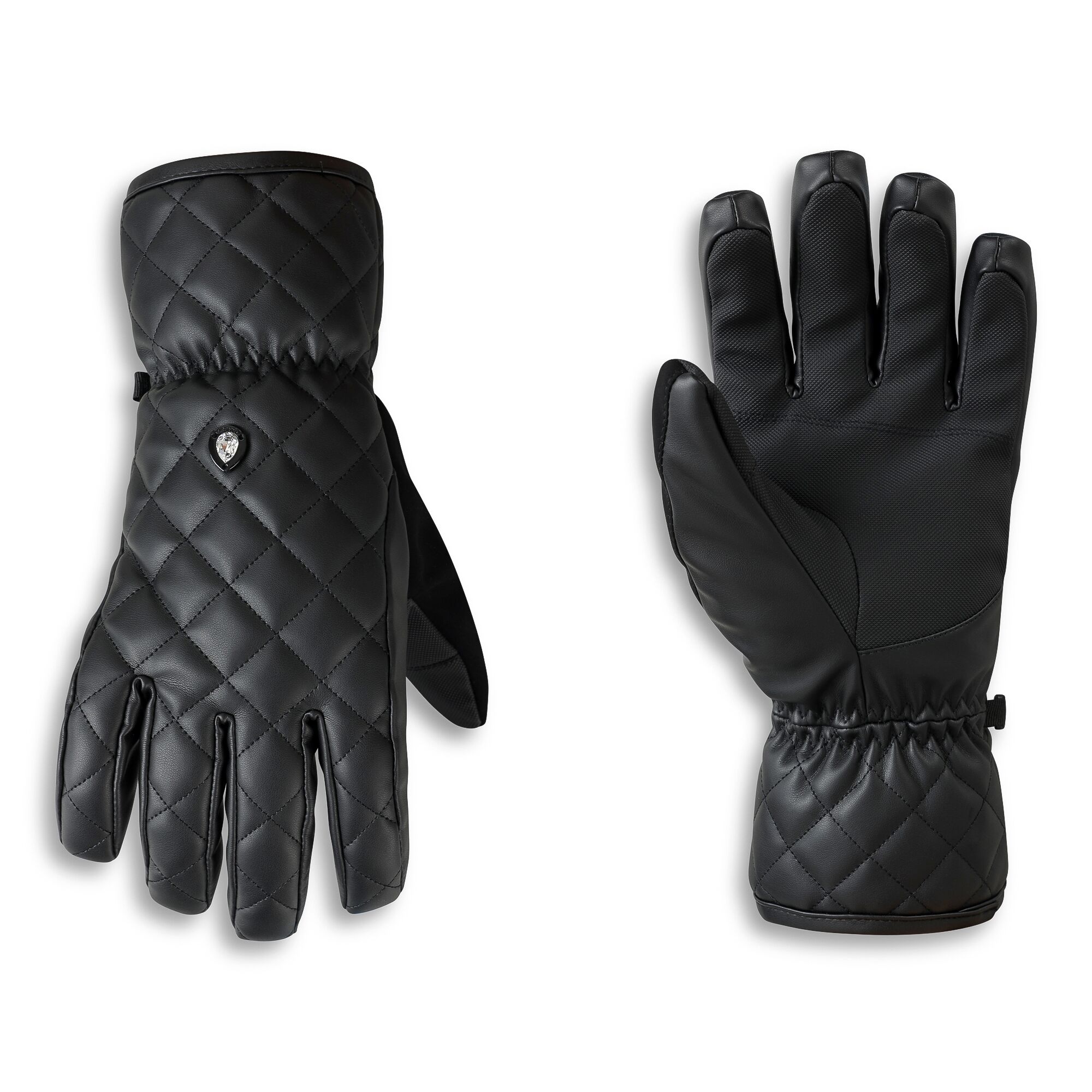 Dare 2B Women's Faux Leather Gloves - Black Large