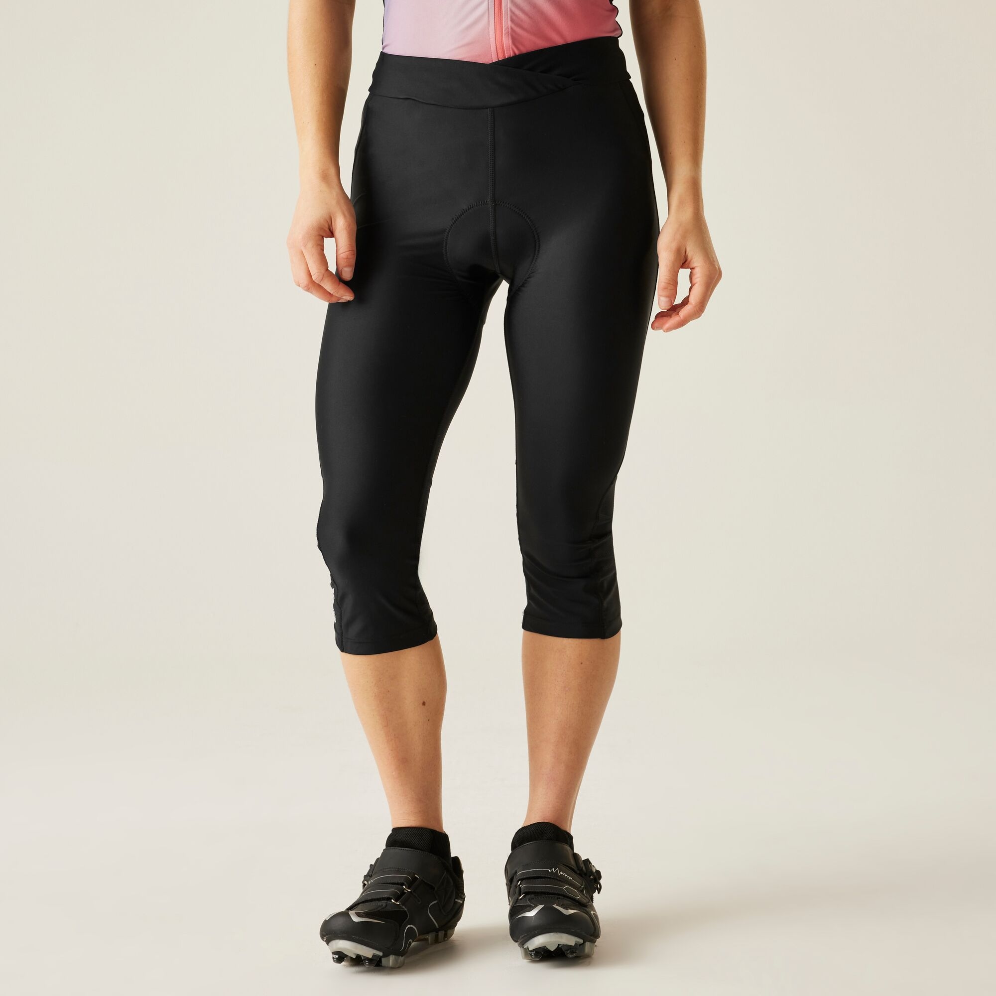 Dare 2b Legginsy damskie rowerowe 3/4 Worldly Czarny