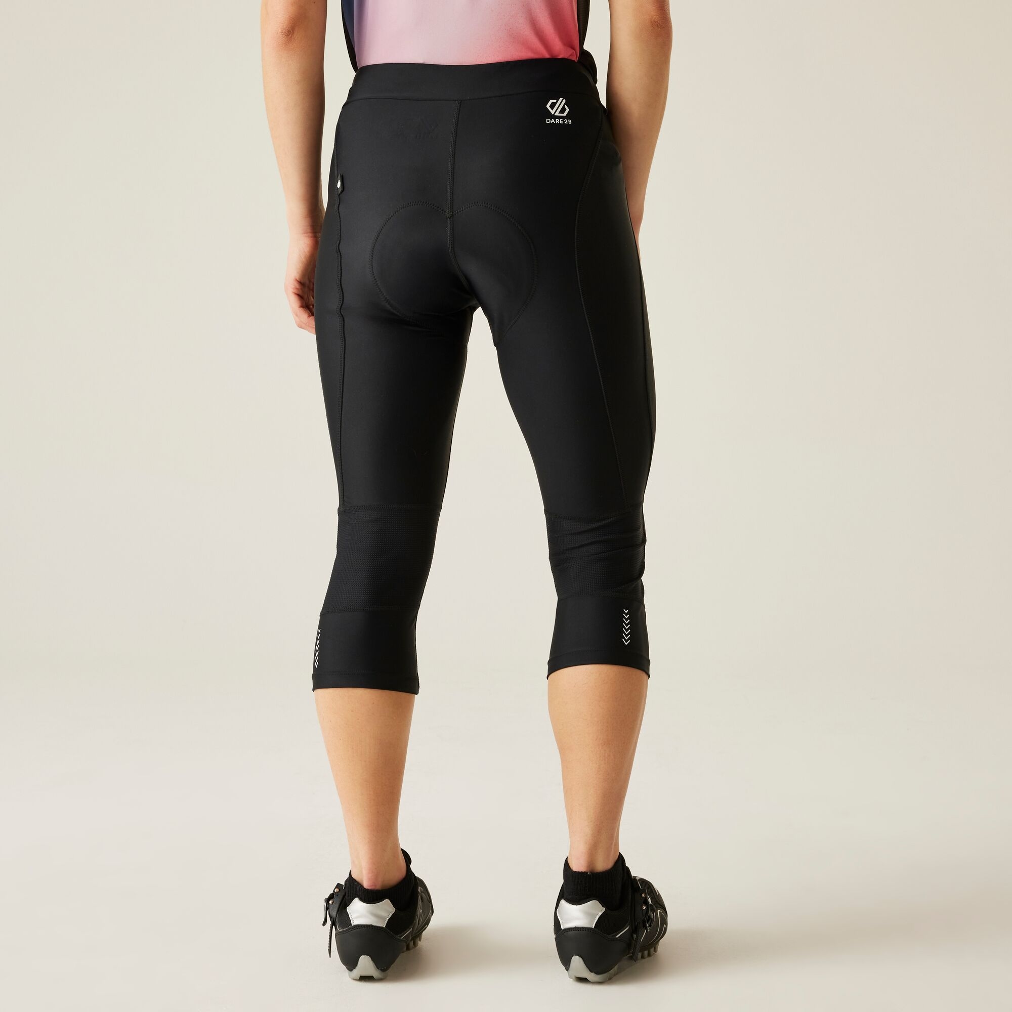 Dare 2b   Legginsy damskie rowerowe 3/4 Worldly Czarny