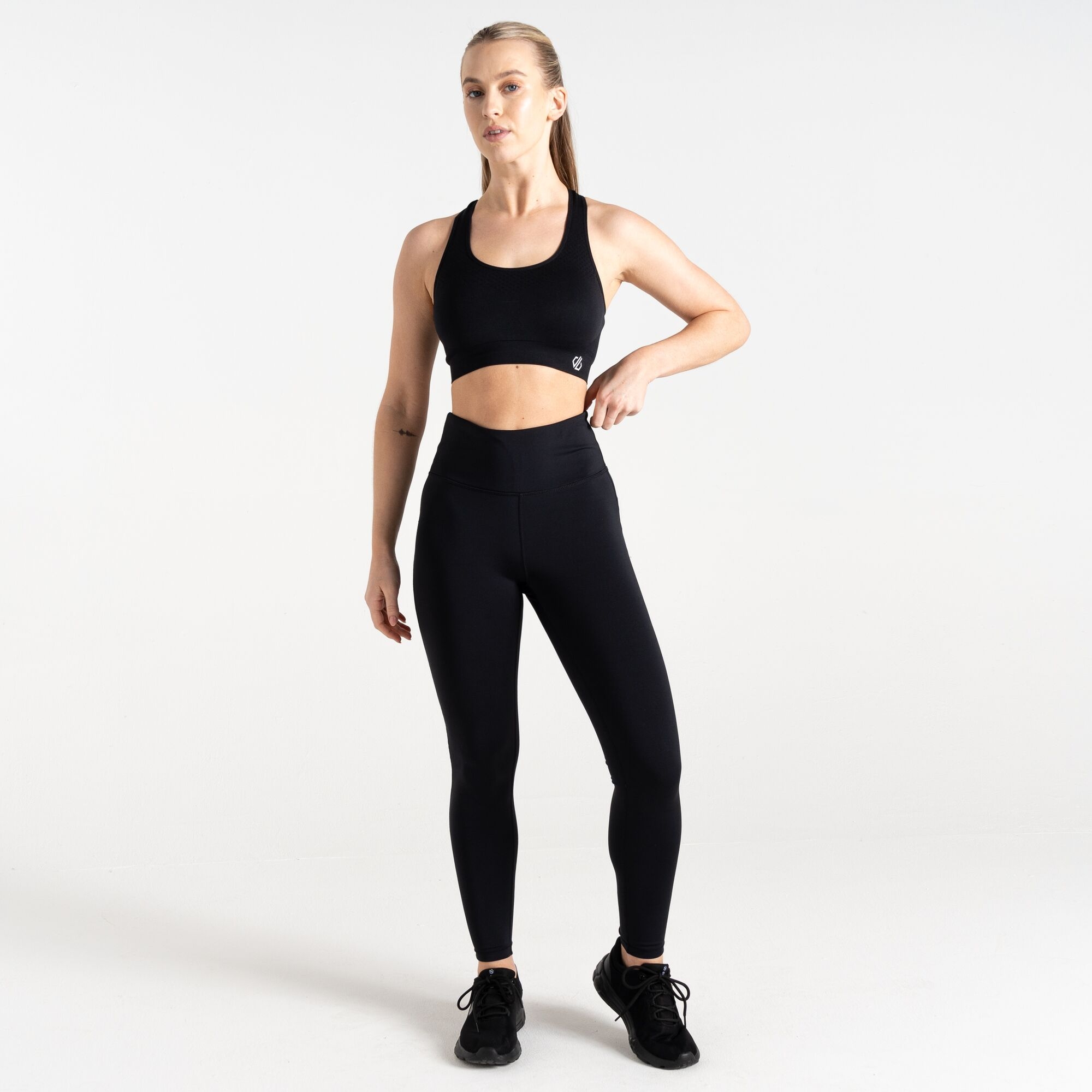 Dare 2b Legginsy damskie do ćwiczeń Influential Czarny