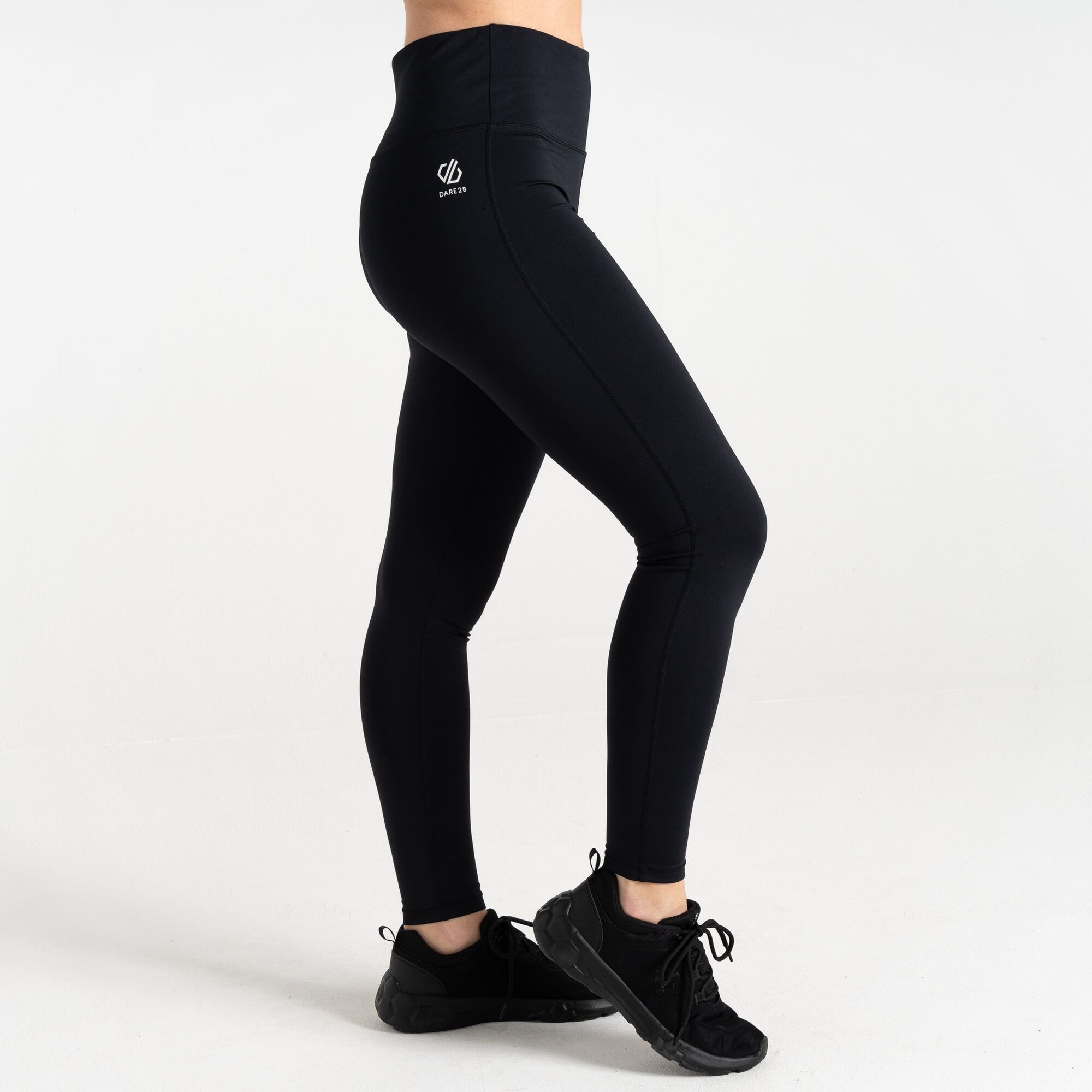 Dare 2b   Legginsy damskie do ćwiczeń Influential Czarny