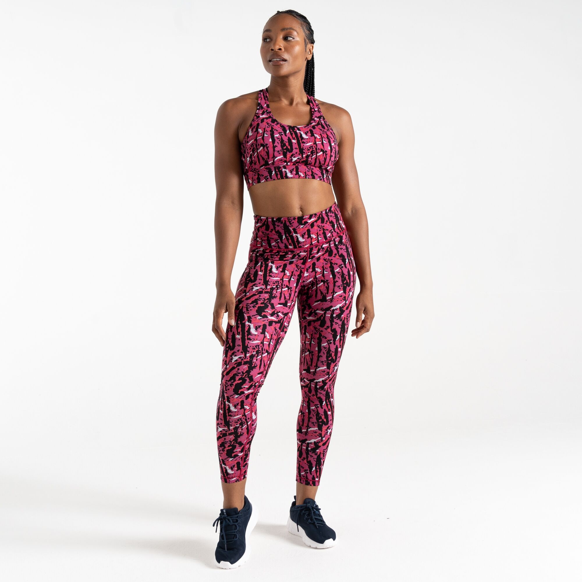 Dare 2b   Legginsy damskie do ćwiczeń Influential Różowy