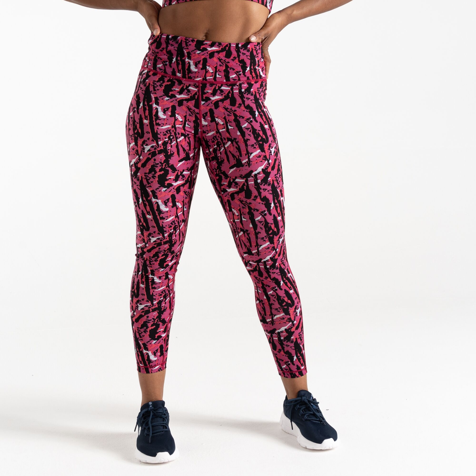 Dare 2b - Damskie legginsy do ćwiczeń Influential Różowy