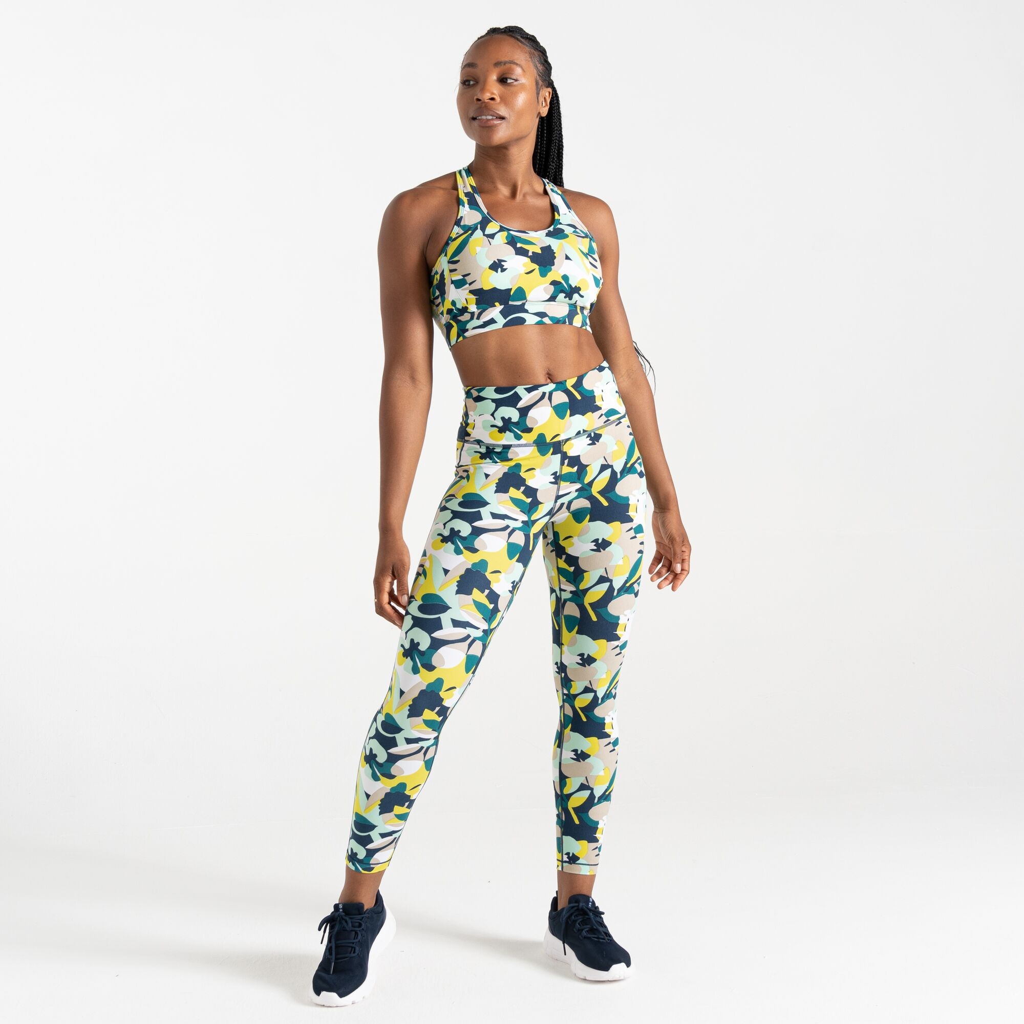 Dare 2b Damskie legginsy do ćwiczeń Influential Niebieski