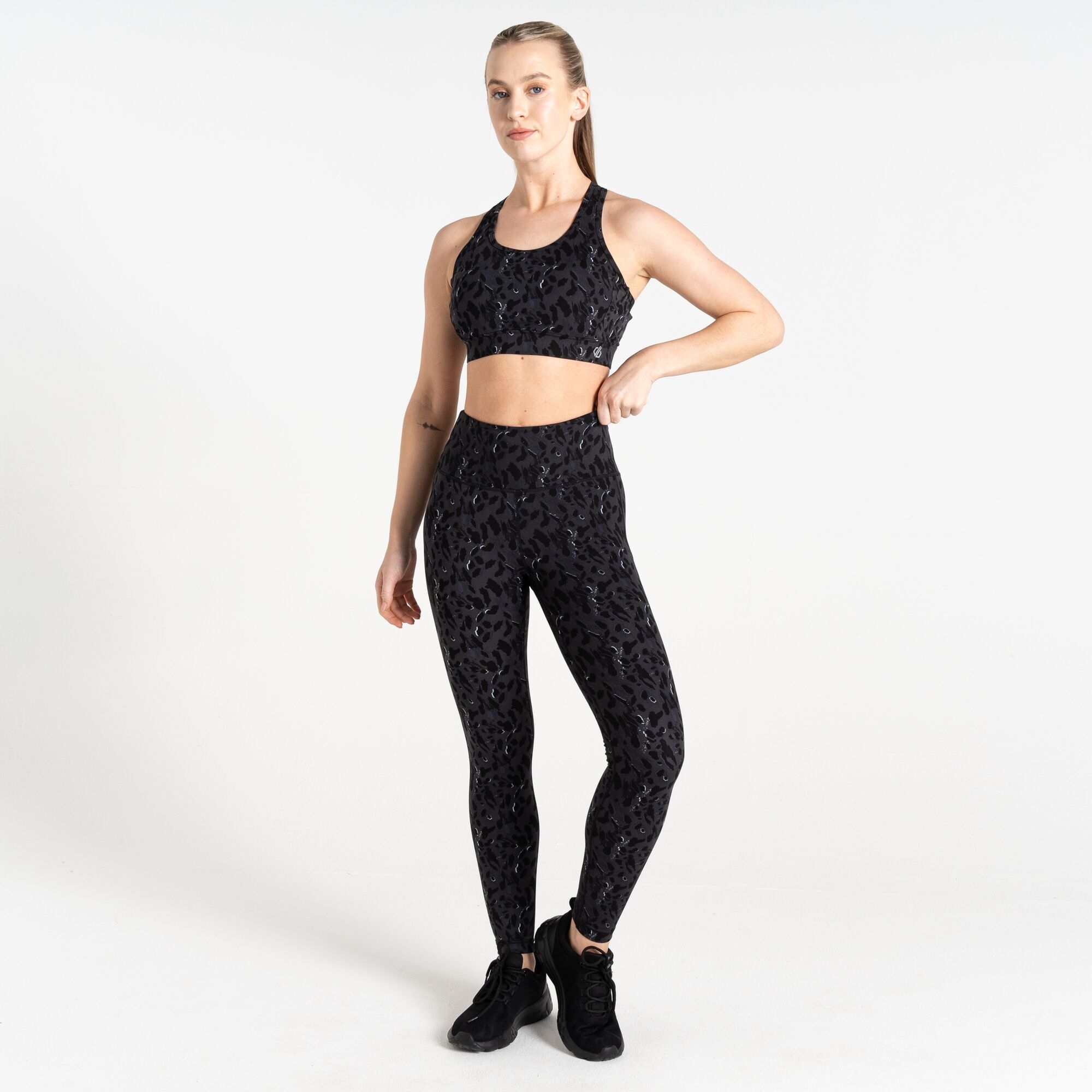 Dare 2b Damskie legginsy do ćwiczeń Influential Czarny