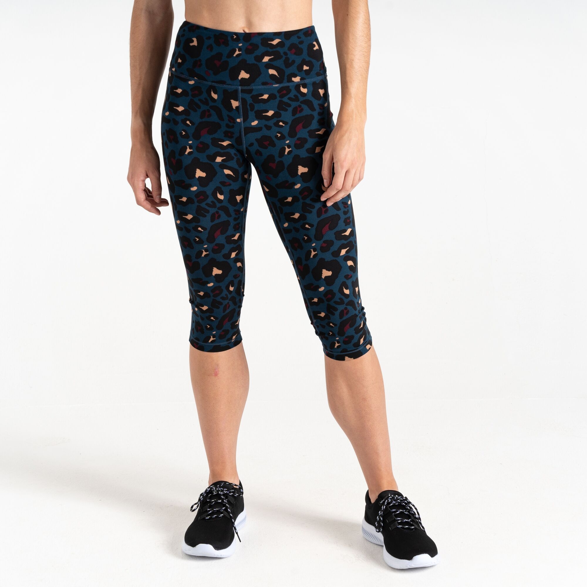 Dare 2b Damskie legginsy do ćwiczeń 3/4 Influential Niebieski