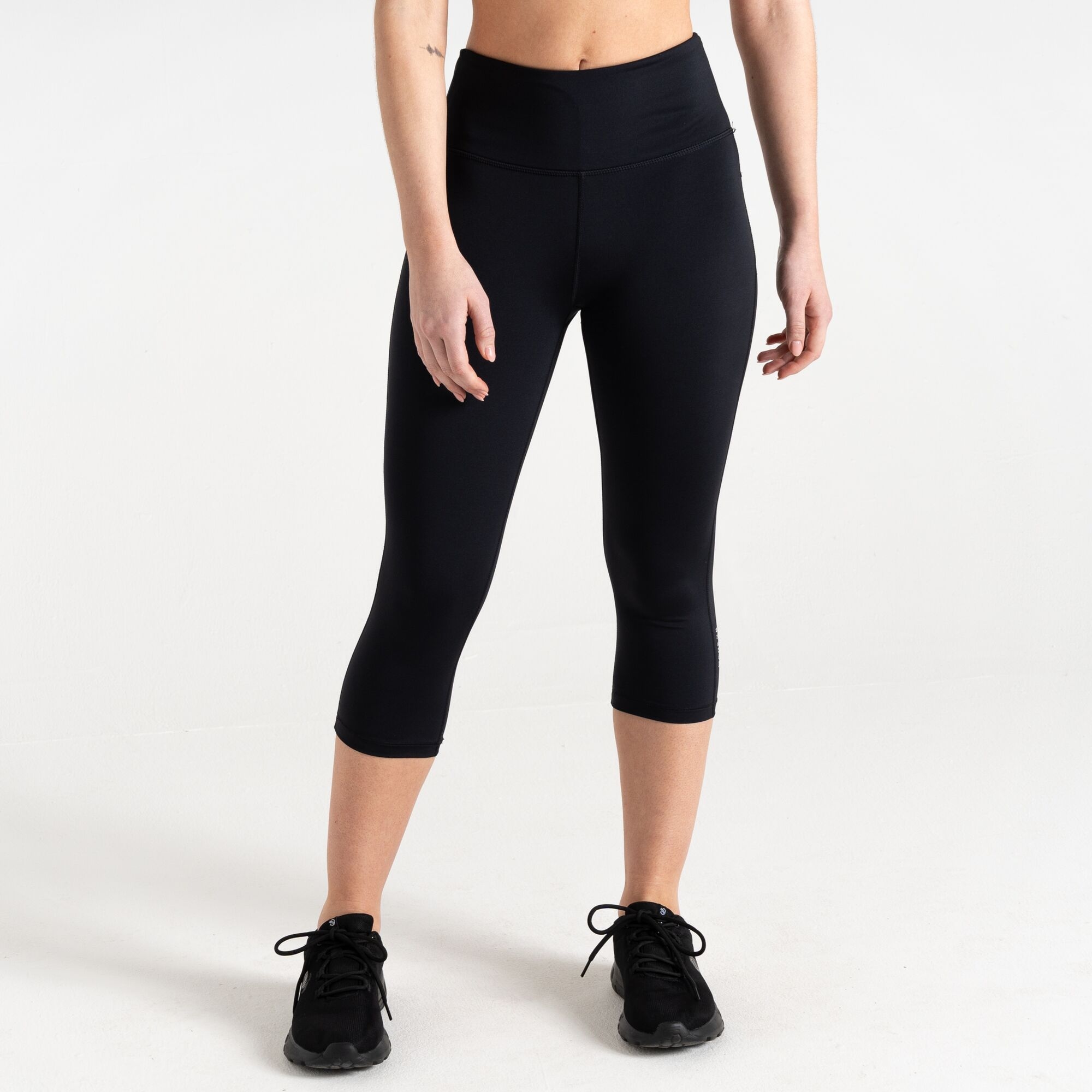 Dare 2b   Legginsy damskie do ćwiczeń 3/4 Influential Czarny