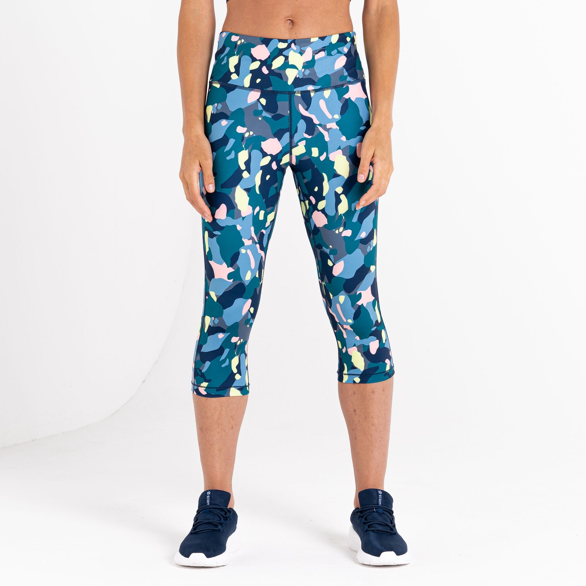 Dare 2b Damskie legginsy do ćwiczeń 3/4 Influential Zielony
