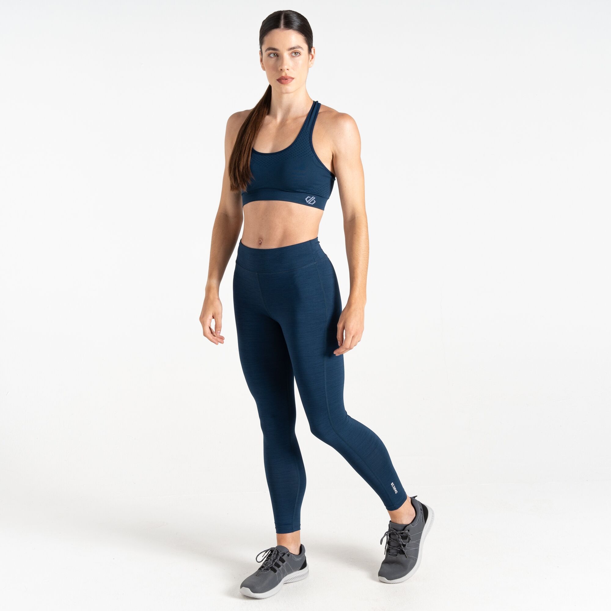 Dare 2b   Legginsy sportowe damskie szybkoschnące Legitimate Niebieski