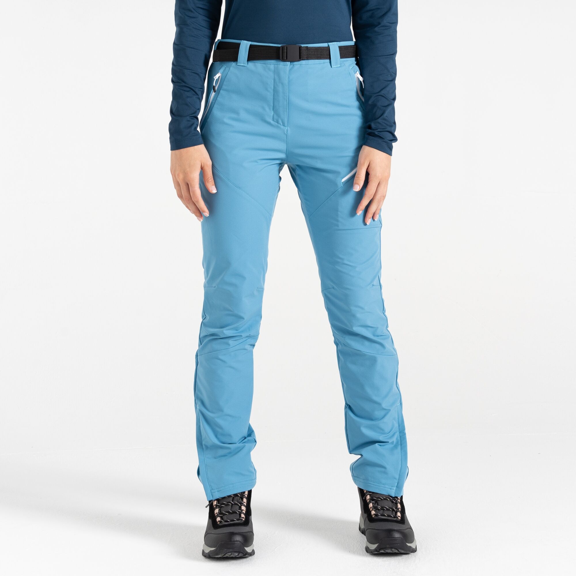 Dare 2b Damskie spodnie trekkingowe softshell Melodic Pro Niebieski