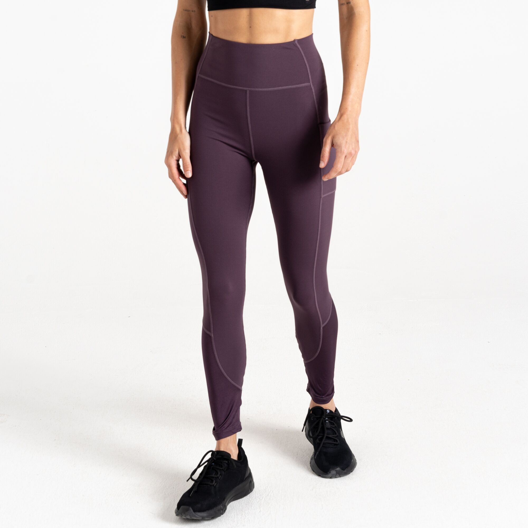 Dare 2b   Legginsy sportowe damskie szybkoschnące Power Fioletowy