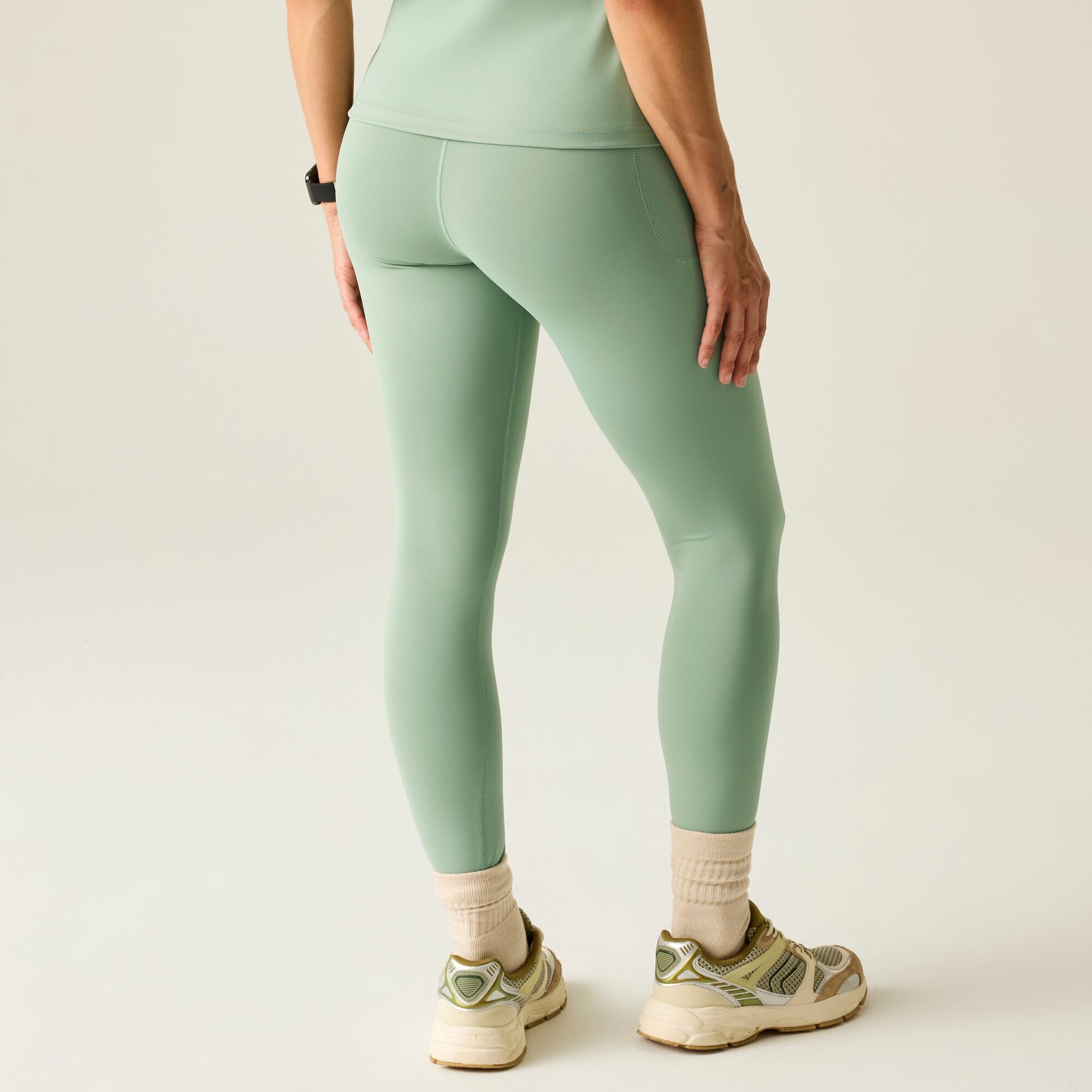 Dare 2b Legginsy sportowe damskie szybkoschnące Power Zielony