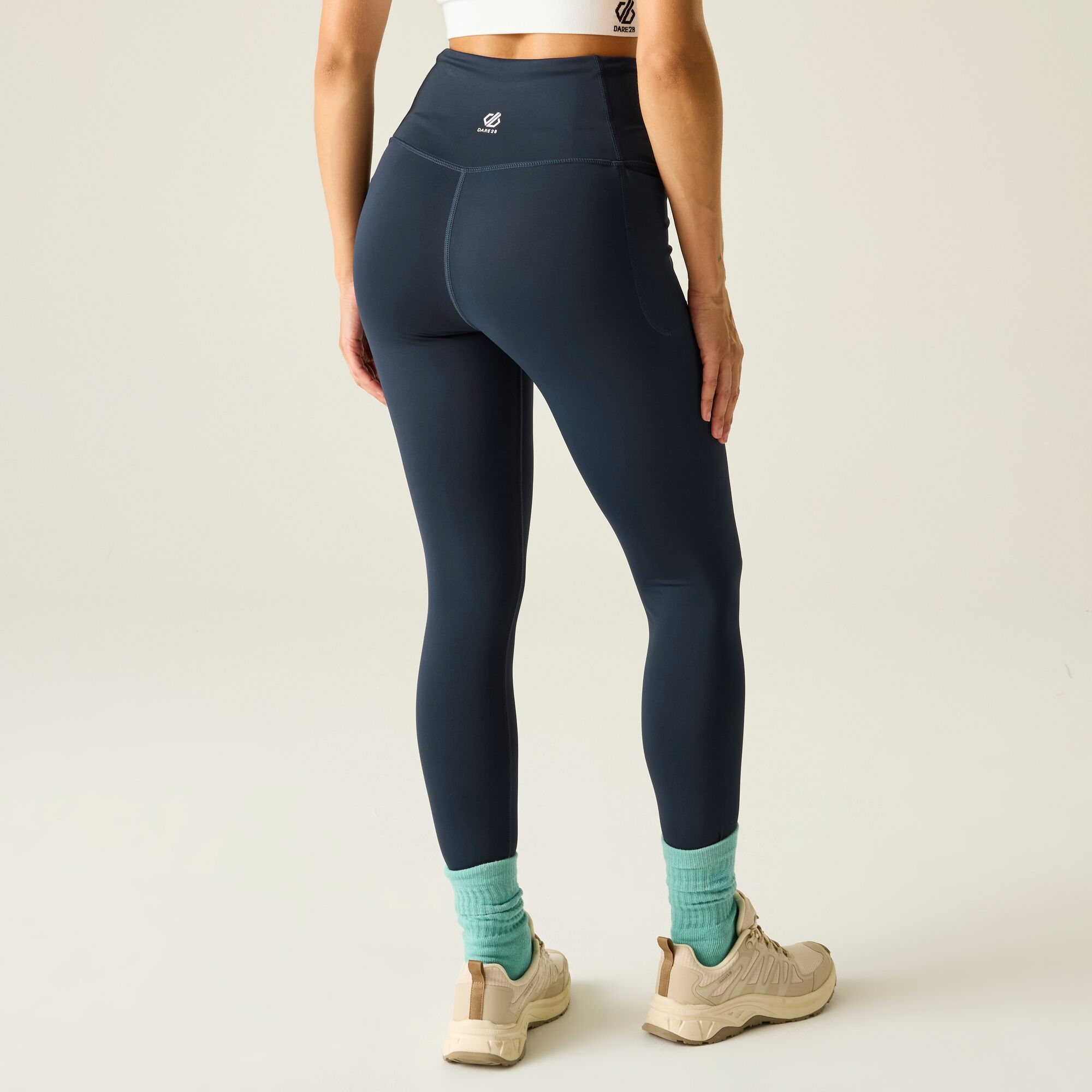 Dare 2b Dare 2b Legginsy sportowe damskie szybkoschnące Power Niebieski