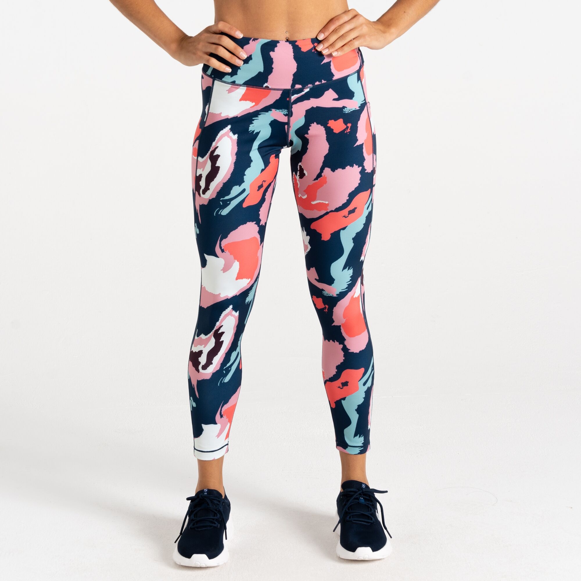 Dare 2b   Legginsy sportowe damskie szybkoschnące Influential II Niebieski