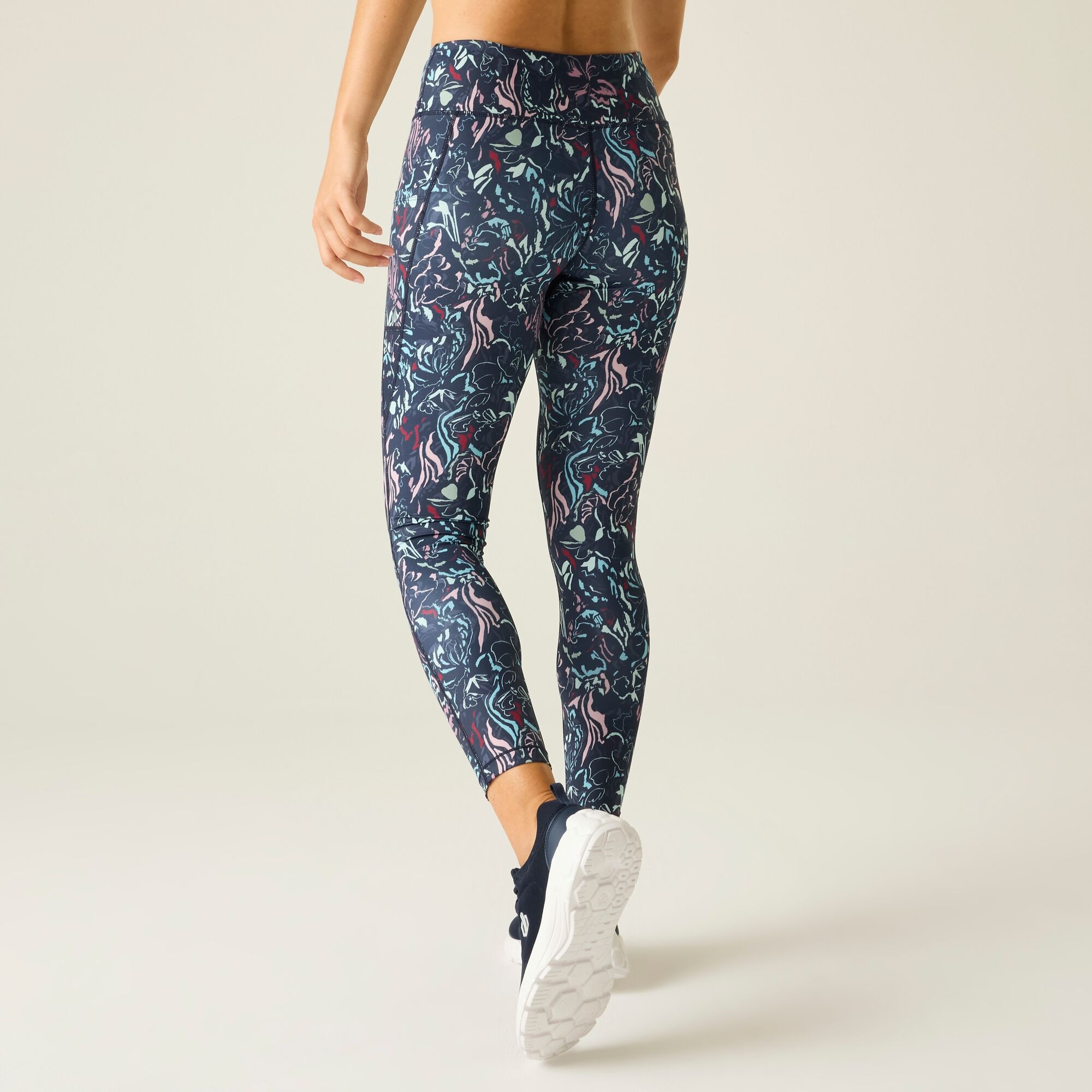 Dare 2b Legginsy sportowe damskie szybkoschnące Influential II Niebieski