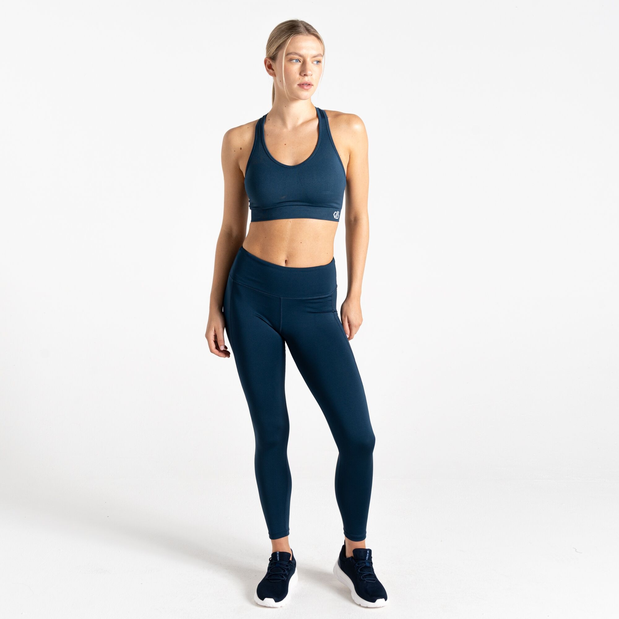 Dare 2b   Legginsy sportowe damskie szybkoschnące Influential II Niebieski