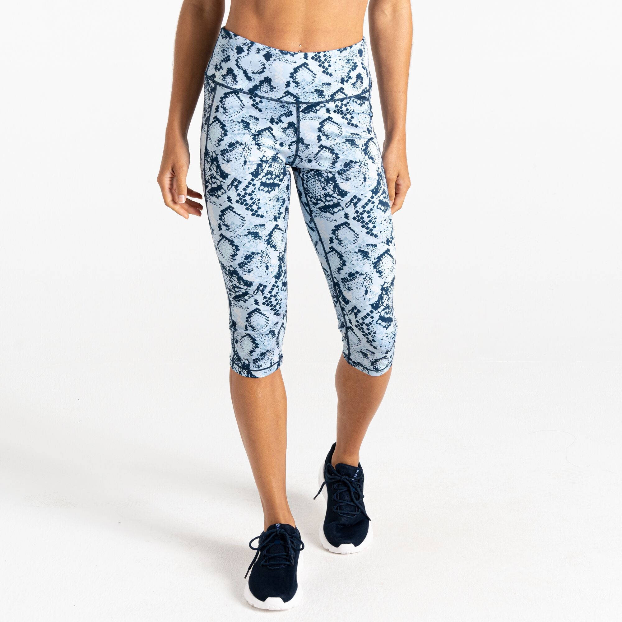 Dare 2b Legginsy sportowe damskie 3/4 Influential II Niebieski