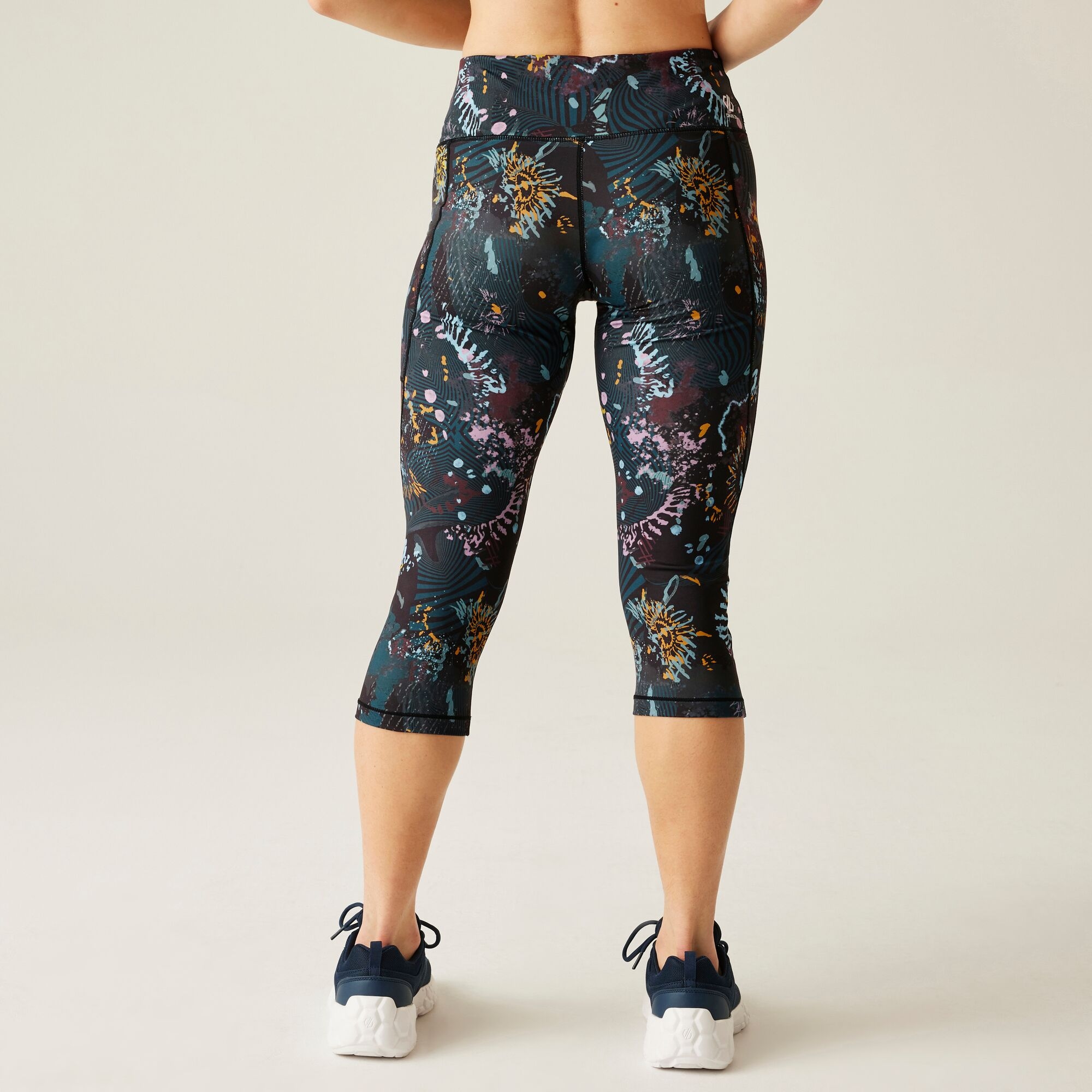 Dare 2b Legginsy sportowe damskie 3/4 Influential II Czarny