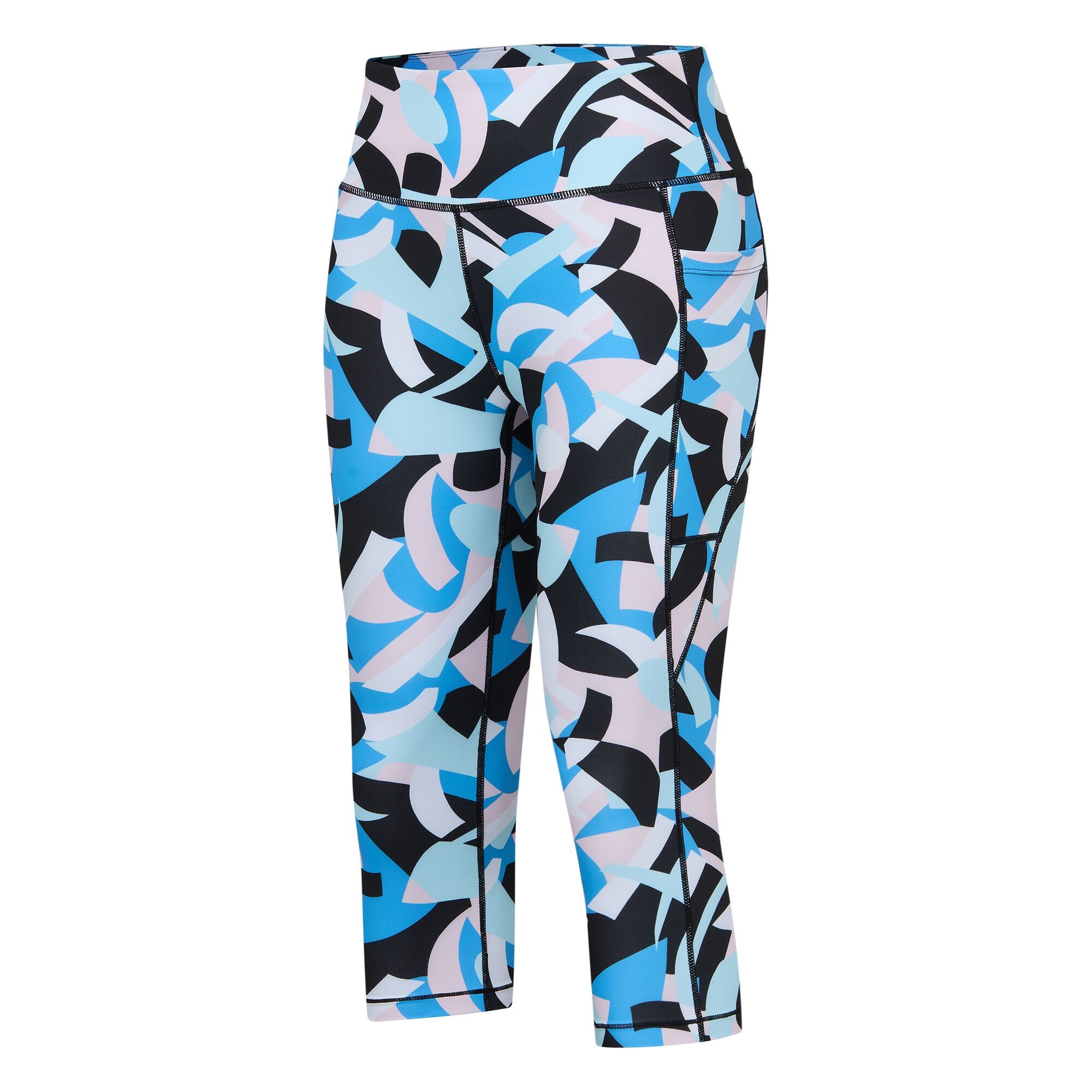 Dare 2b   Legginsy sportowe damskie 3/4 szybkoschnące Influential II Niebieski