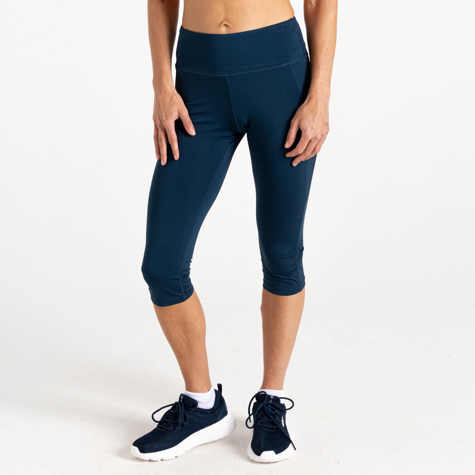 Dare 2b Legginsy sportowe damskie 3/4 Influential II Niebieski