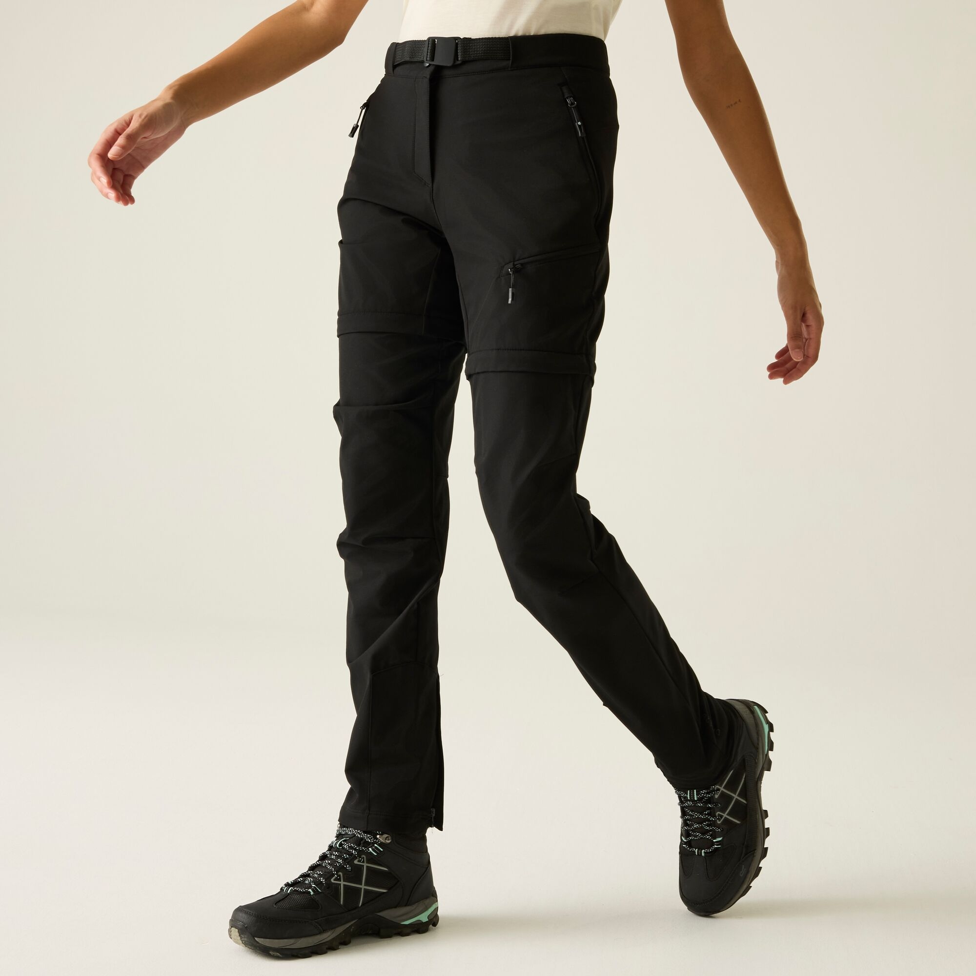 Dare 2b Spodnie trekkingowe damskie z odpinanymi nogawkami Melodic Pro Czarny