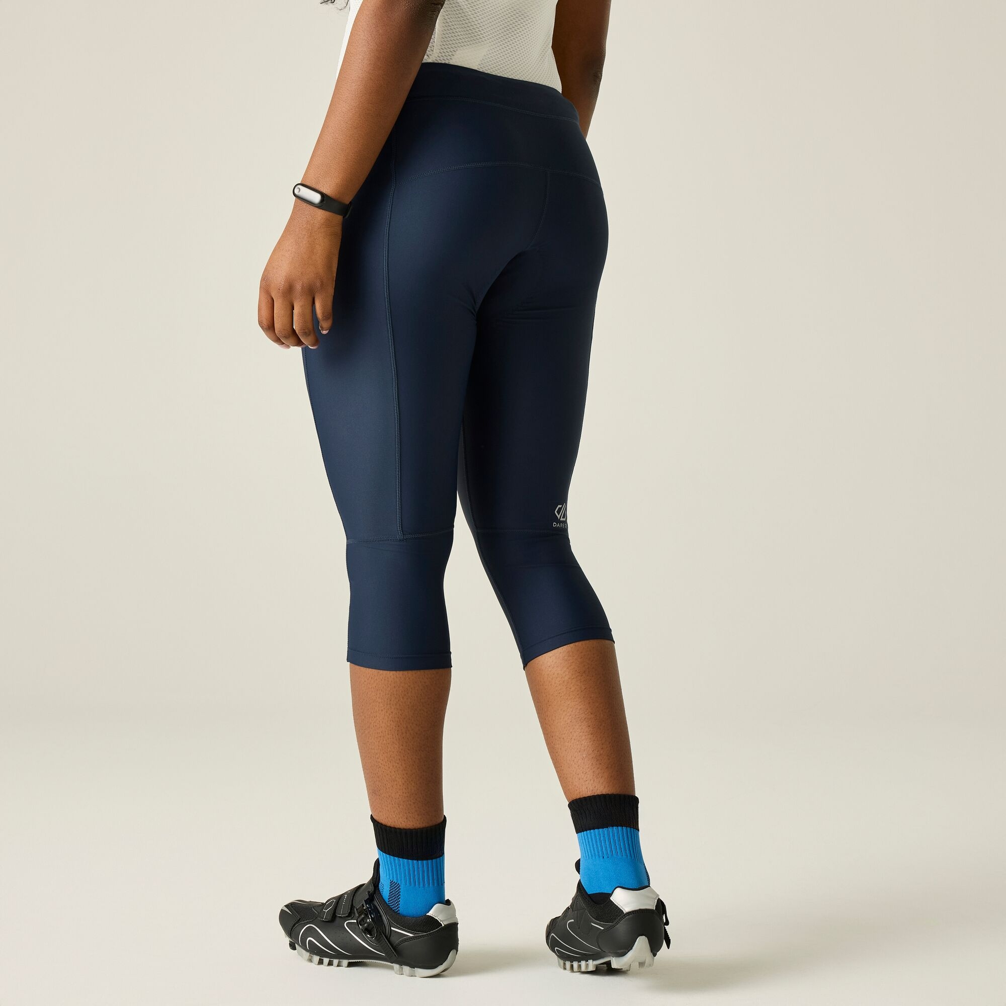 Dare 2b   Spodnie rowerowe damskie capri odblaskowe Verve Niebieski