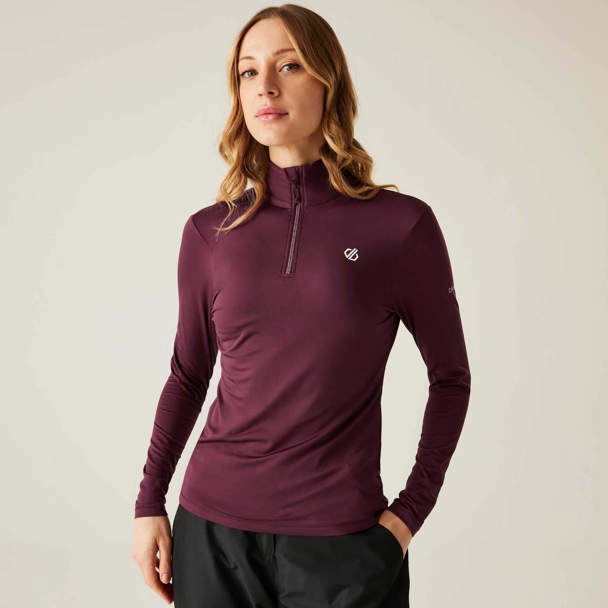Dare 2b   Bluza damska z suwakiem Lowline II Fioletowy