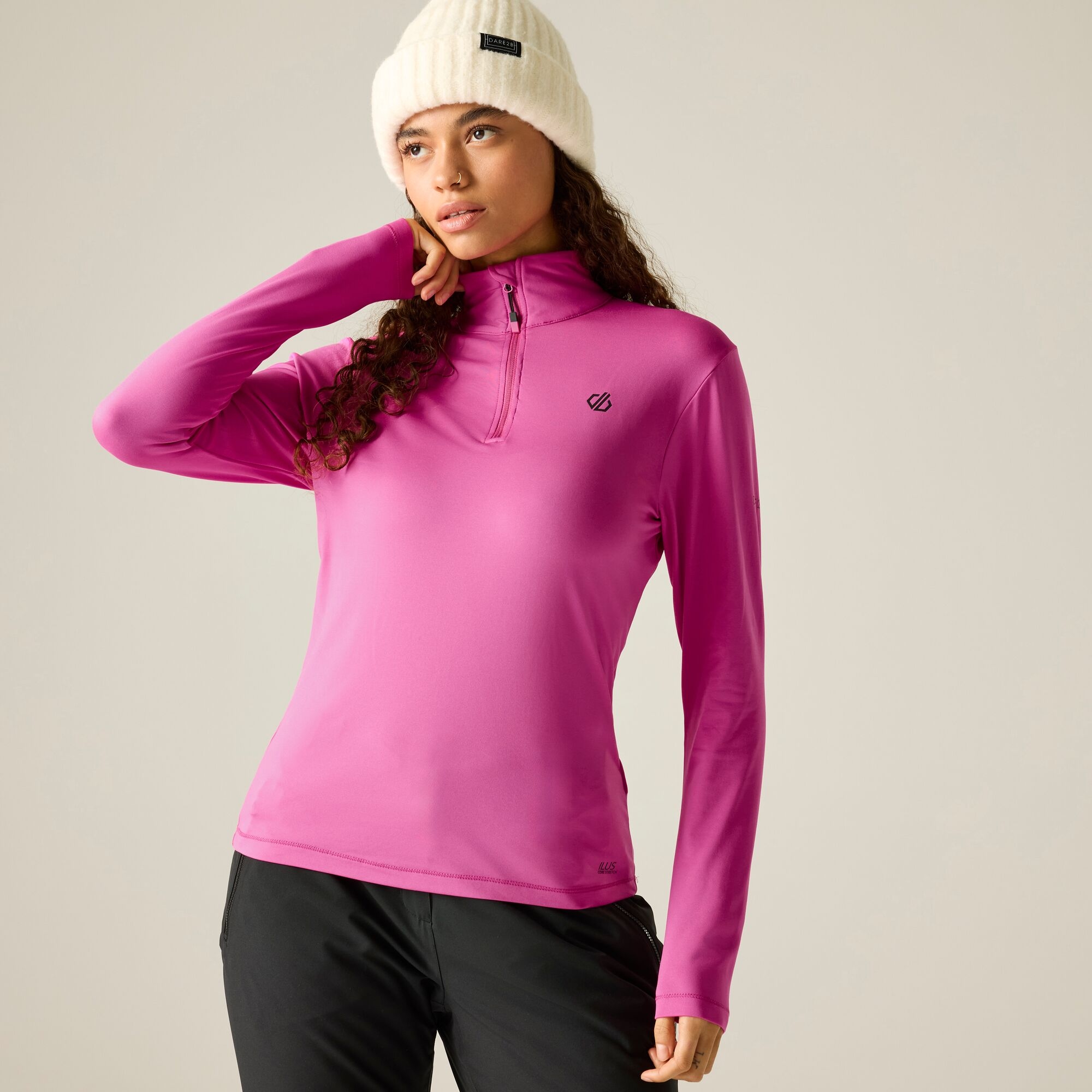 Dare 2B Lowline Ii Core Stretch Midlayer Size: 12 Women's Pink