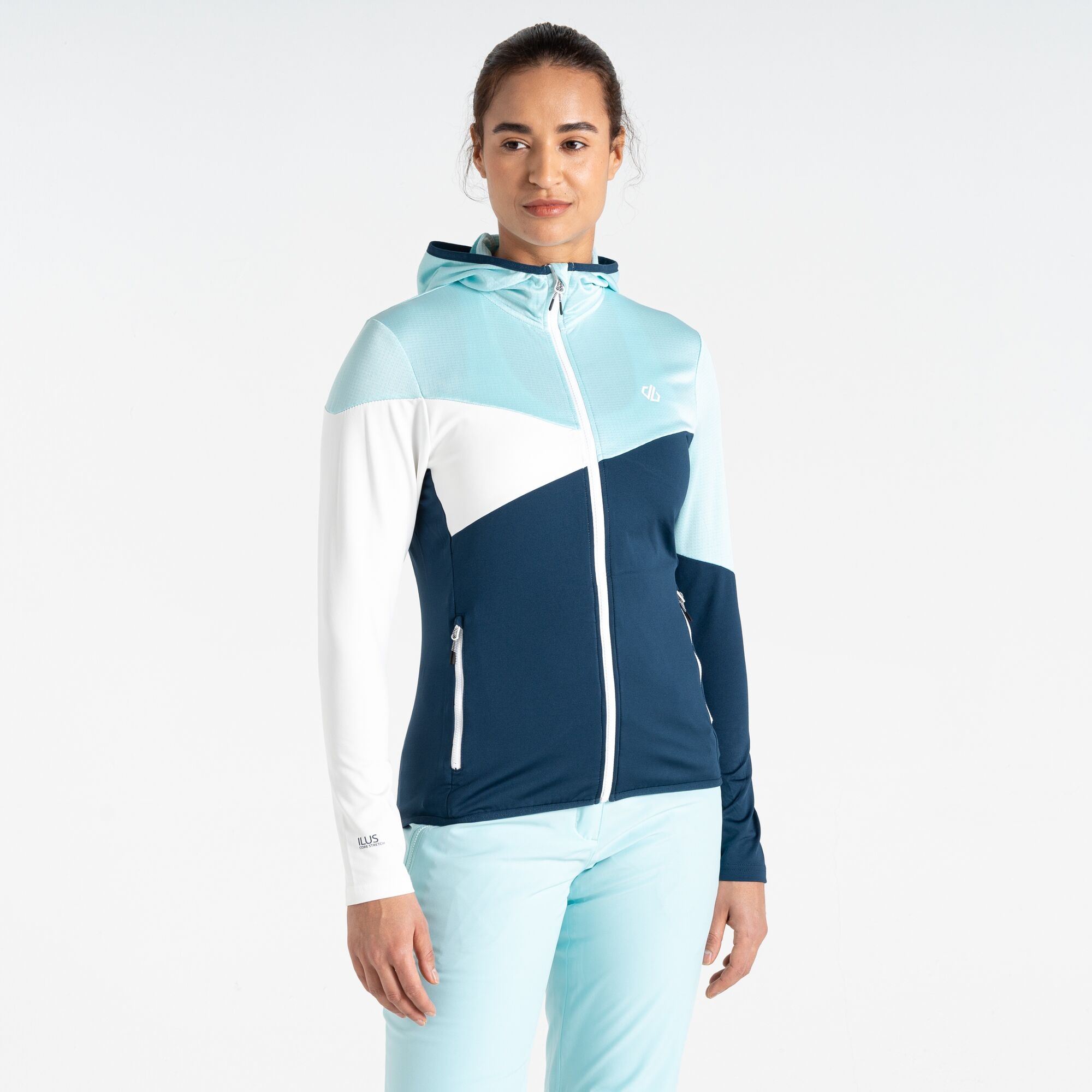 Dare 2b - Damska Bluza Convey III Core Stretch Niebieski, Rozmiar: 40