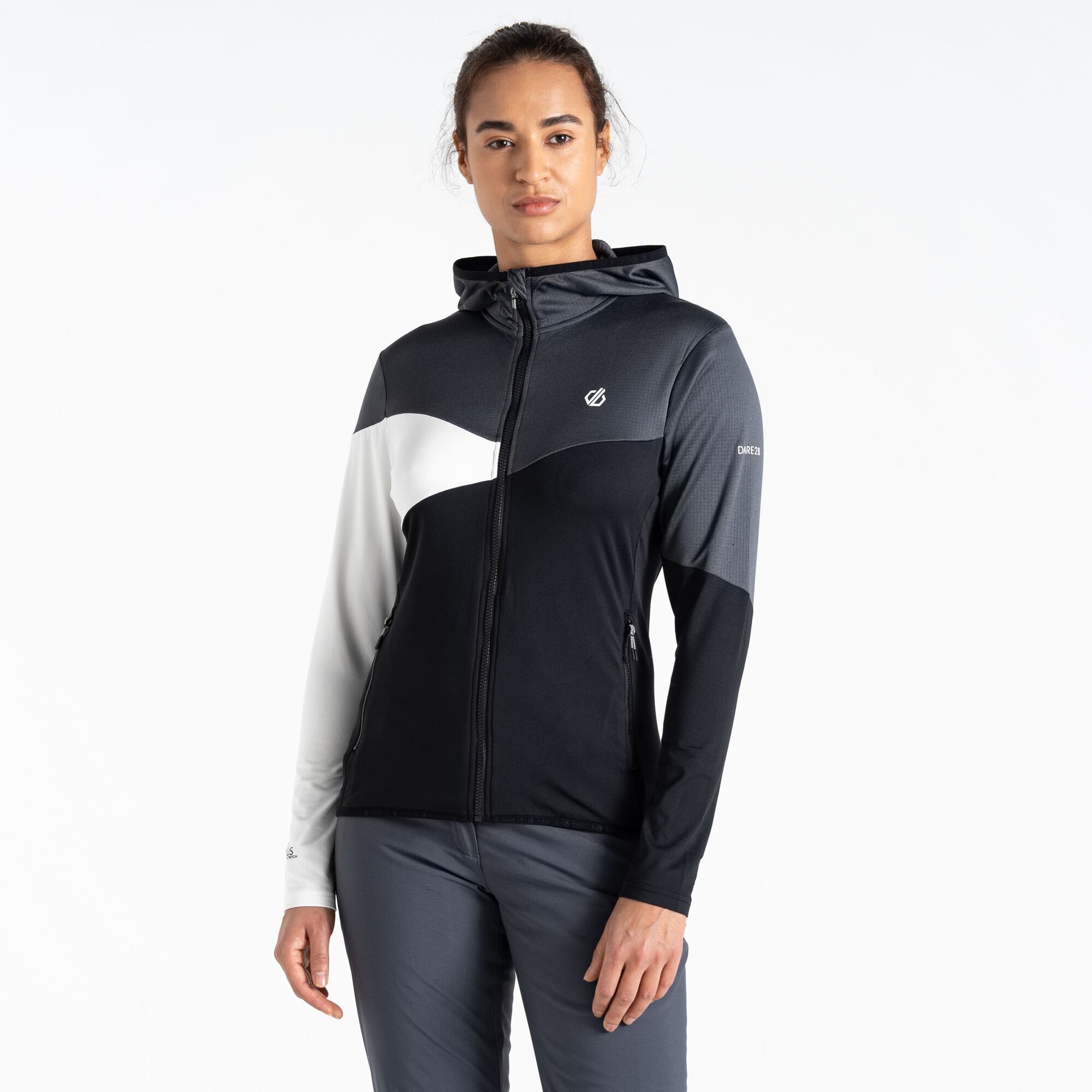 Dare 2b - Damska Bluza Convey III Core Stretch Szary, Rozmiar: 40