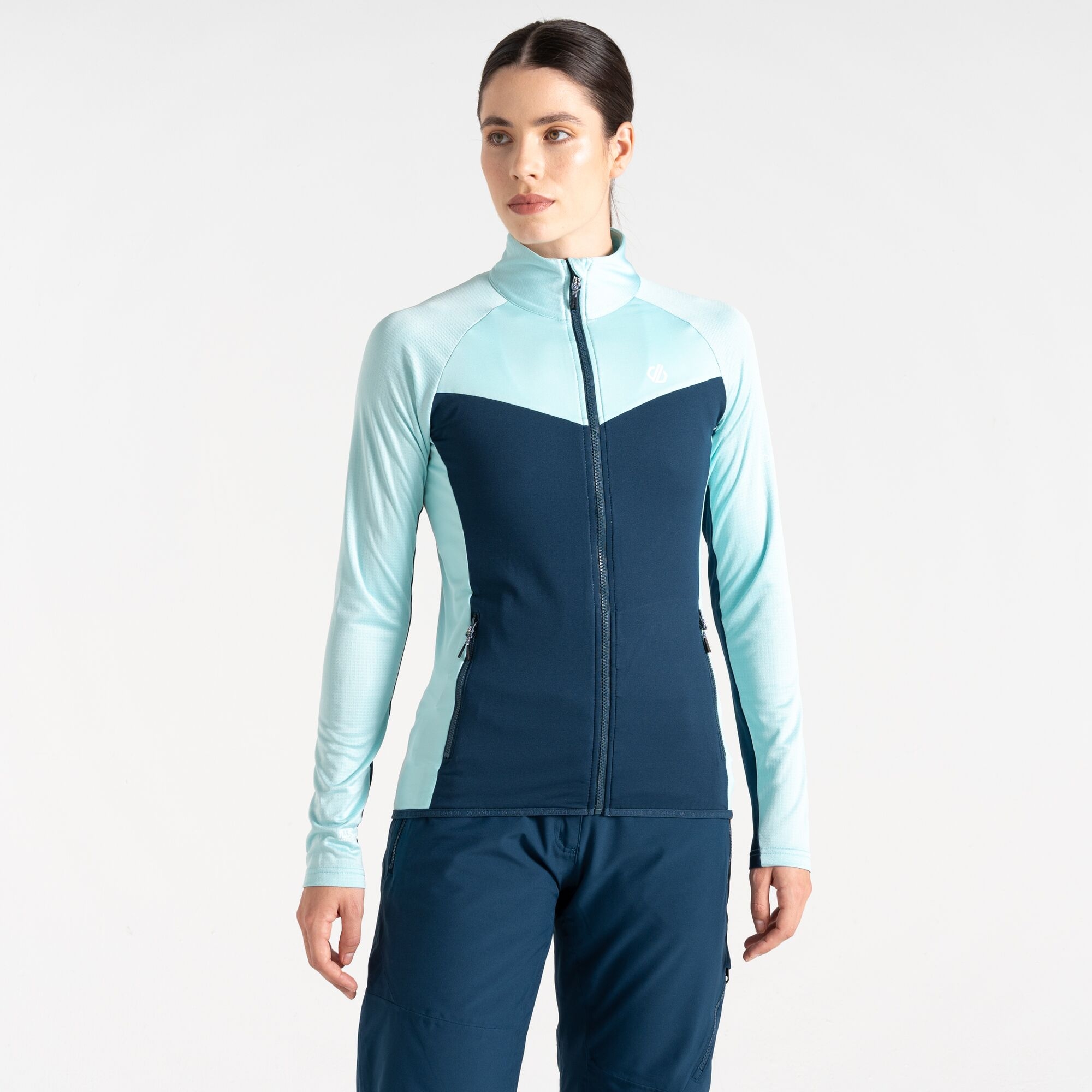 Dare 2b - Damska Bluza Elation III Core Stretch Niebieski, Rozmiar: 34