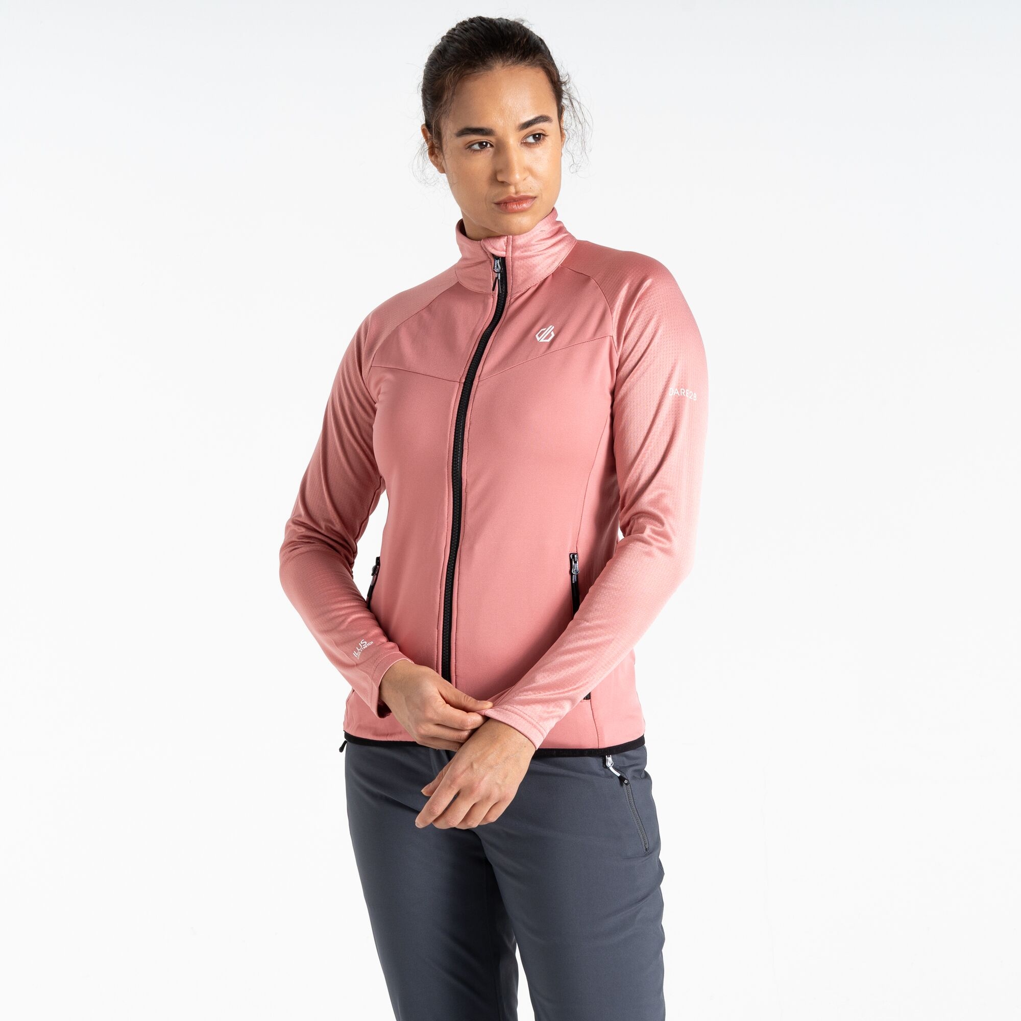 Dare 2b - Damska Bluza Elation III Core Stretch Różowy, Rozmiar: 46