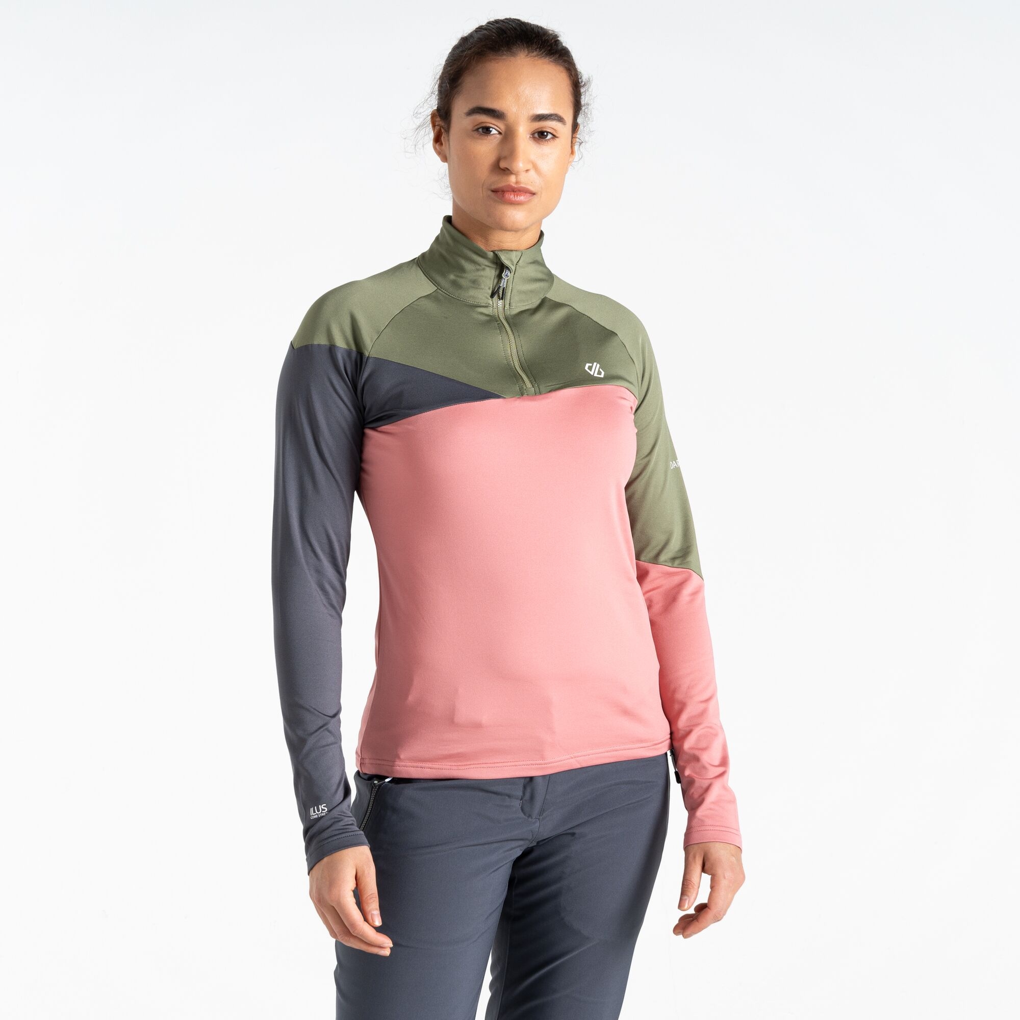 Dare 2b - Damska Bluza Ice II Core Stretch Zielony, Rozmiar: 32