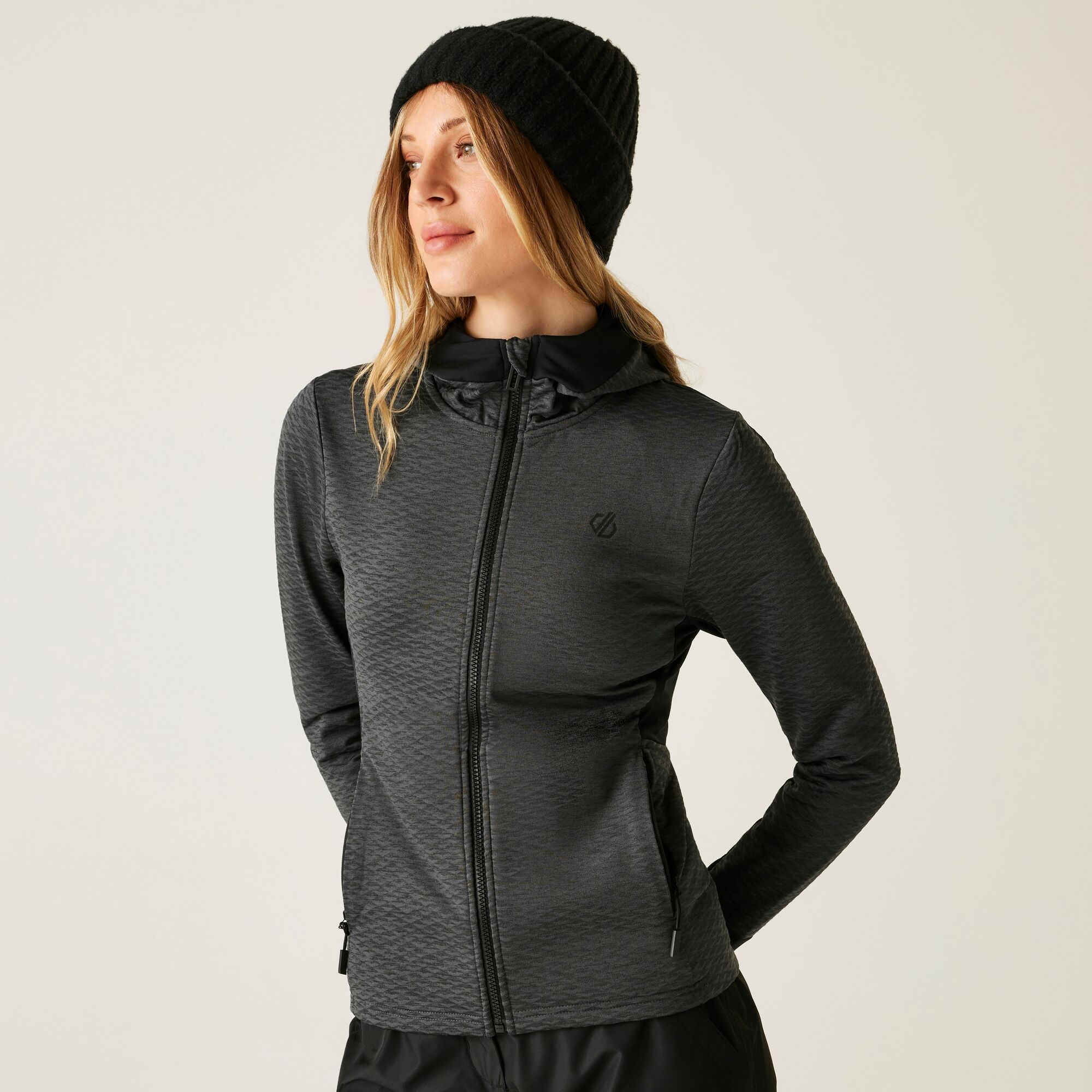 Dare 2b   Bluza damska rozsuwana z kapturem Convey IV Czarny