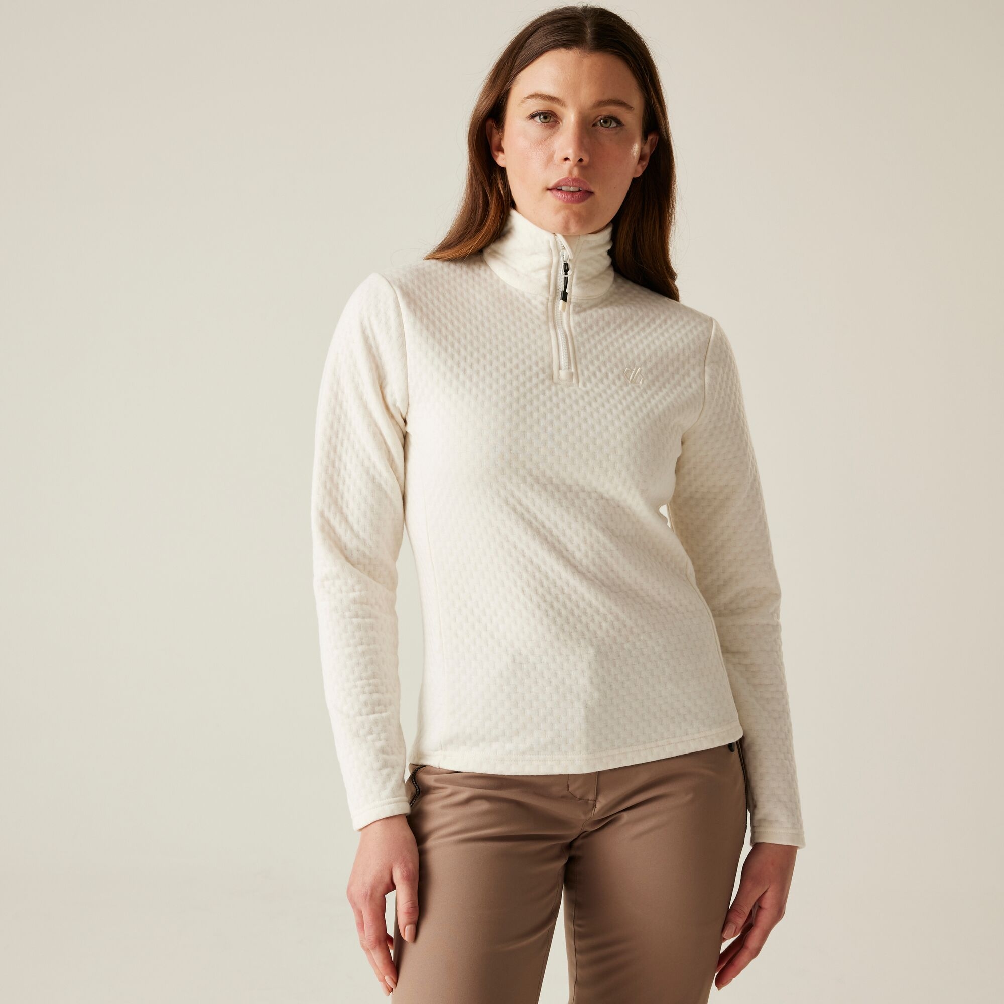 Dare 2b Bluza damska z suwakiem 1/4 Blindside Beżowy