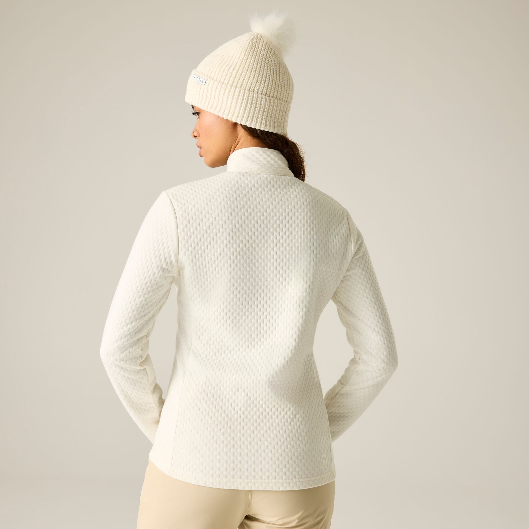 Dare 2b   Bluza damska z suwakiem 1/4 Blindside Biały