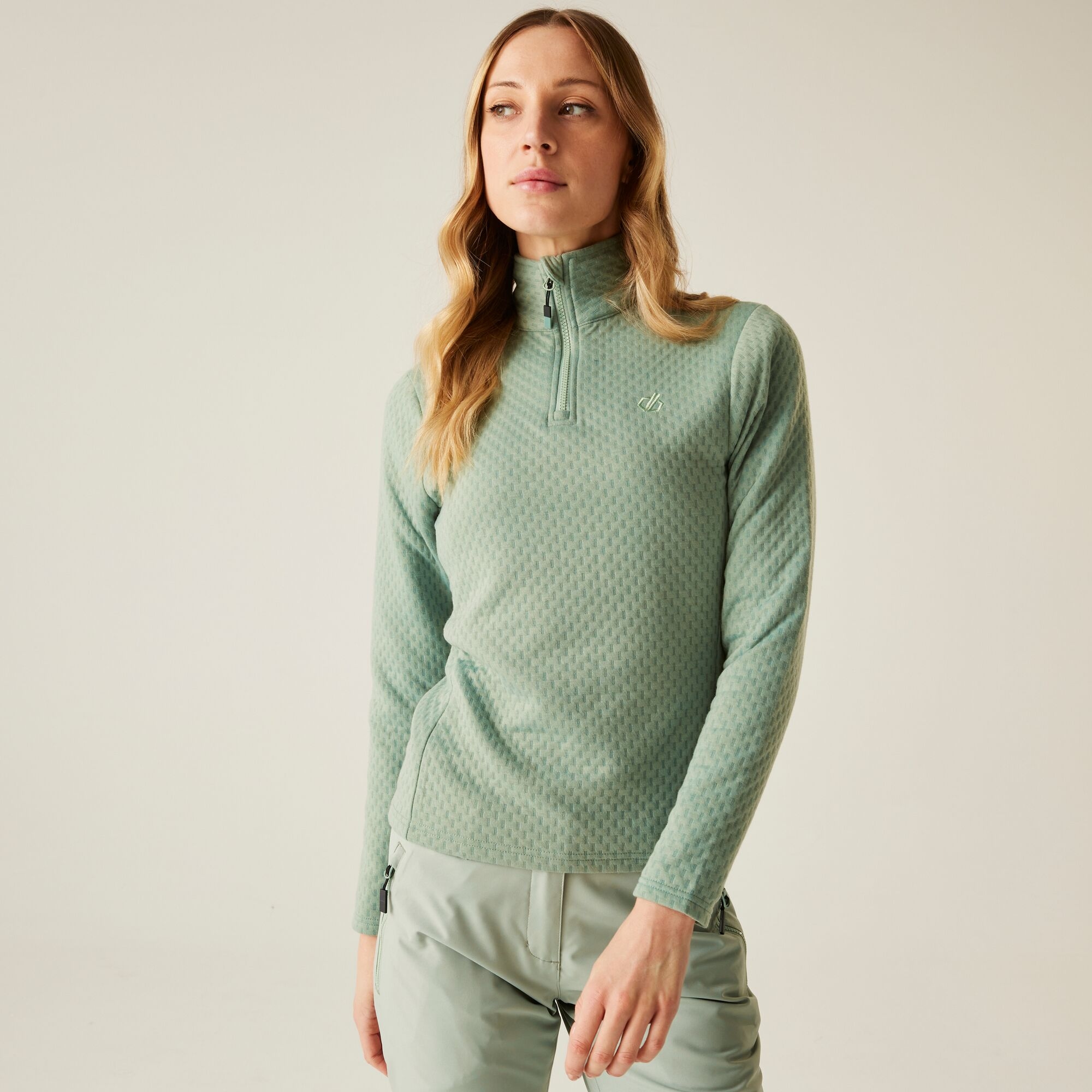Dare 2b   Bluza damska z suwakiem 1/4 Blindside Zielony