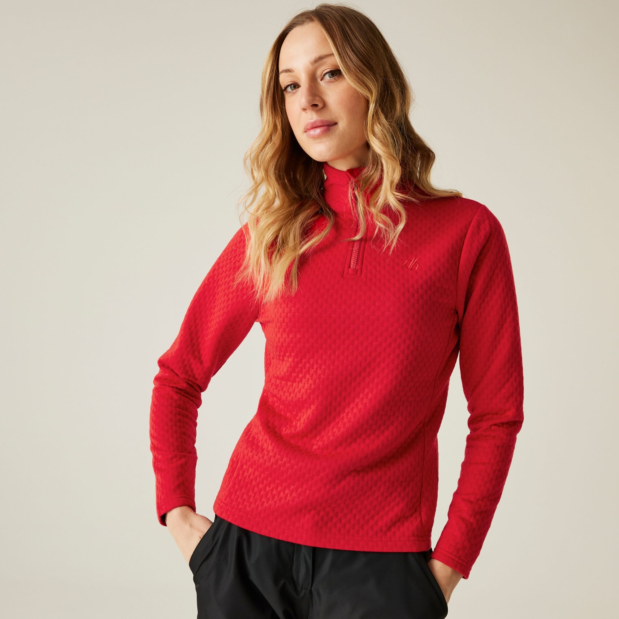 Dare 2b Bluza damska z suwakiem 1/4 Blindside Czerwony