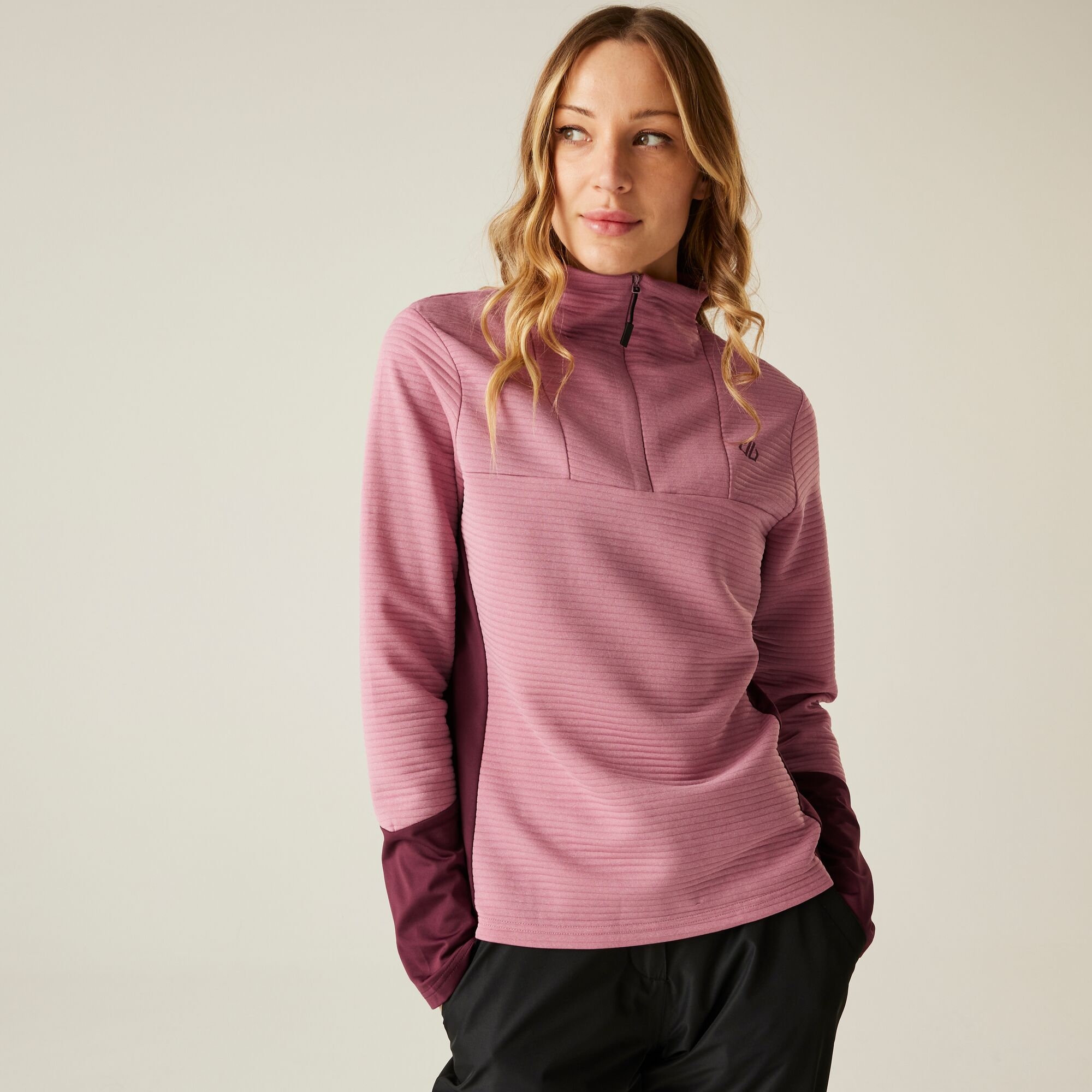 Dare 2b Bluza damska z suwakiem 1/4 Iced Różowy