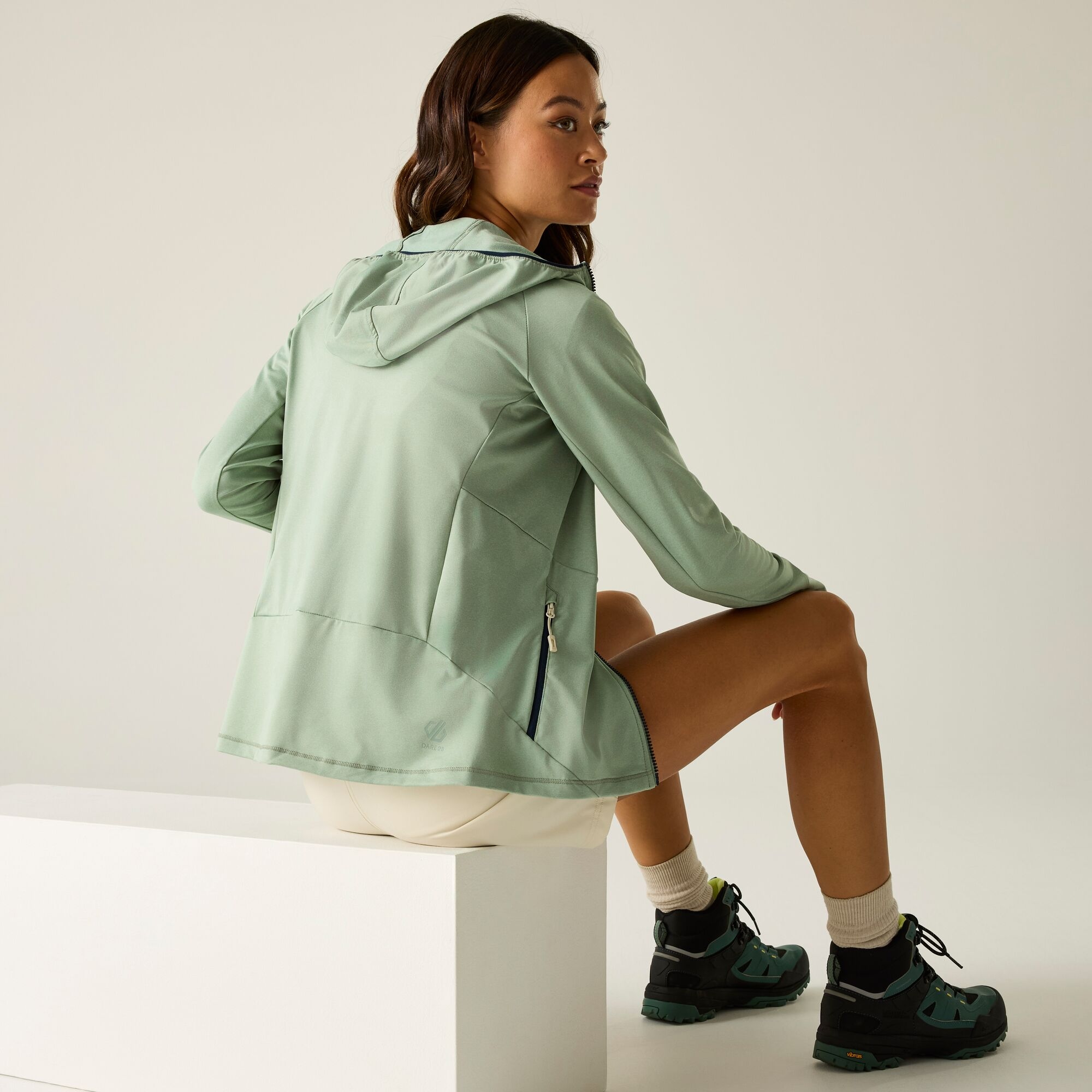Dare 2b Bluza damska rozpinana z kapturem Nomadic Zielony