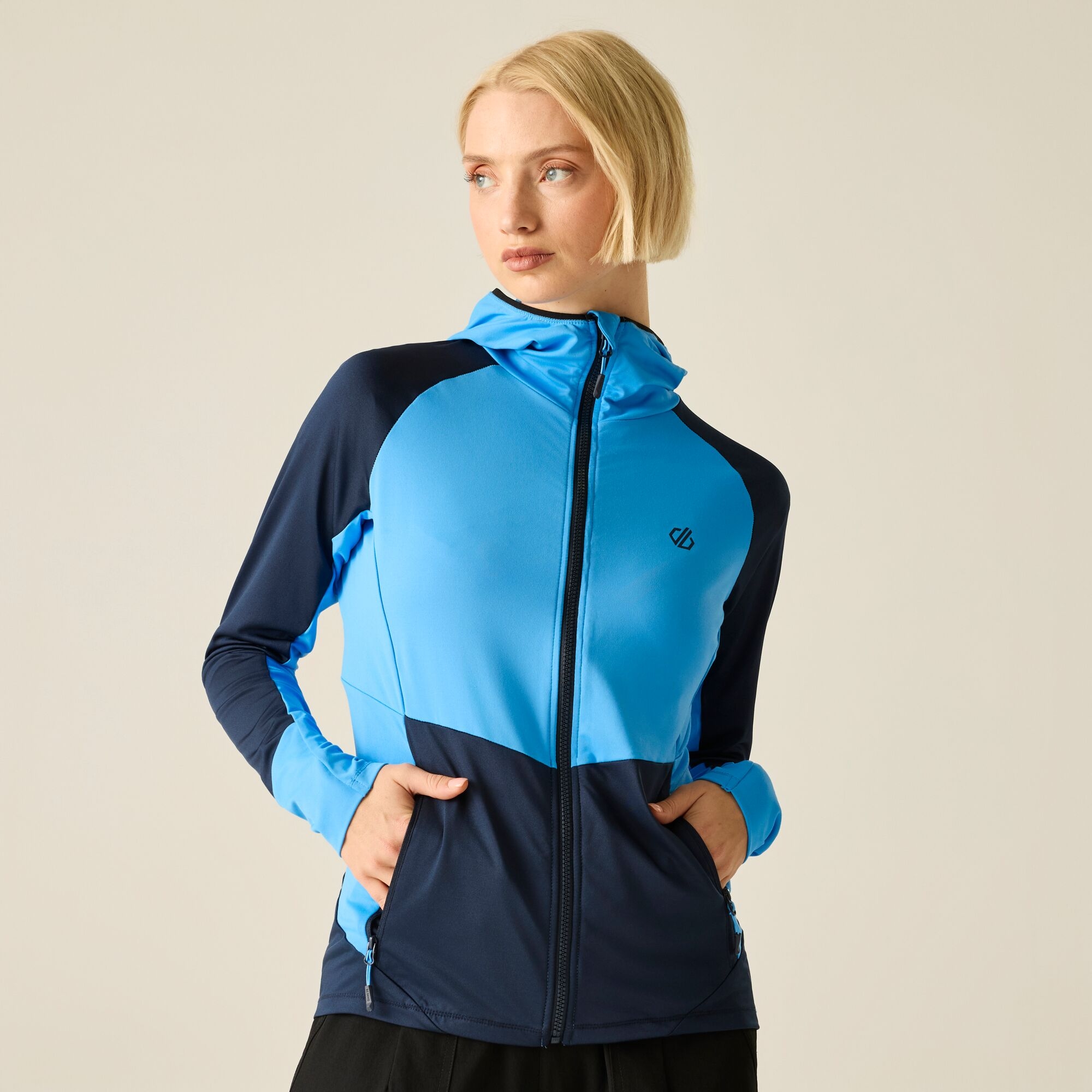 Dare 2b Bluza damska rozpinana z kapturem Nomadic Niebieski