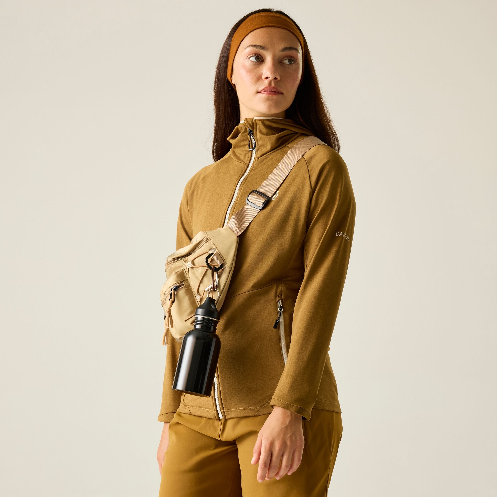 Dare 2b   Bluza damska rozpinana z kapturem Nomadic Zielony