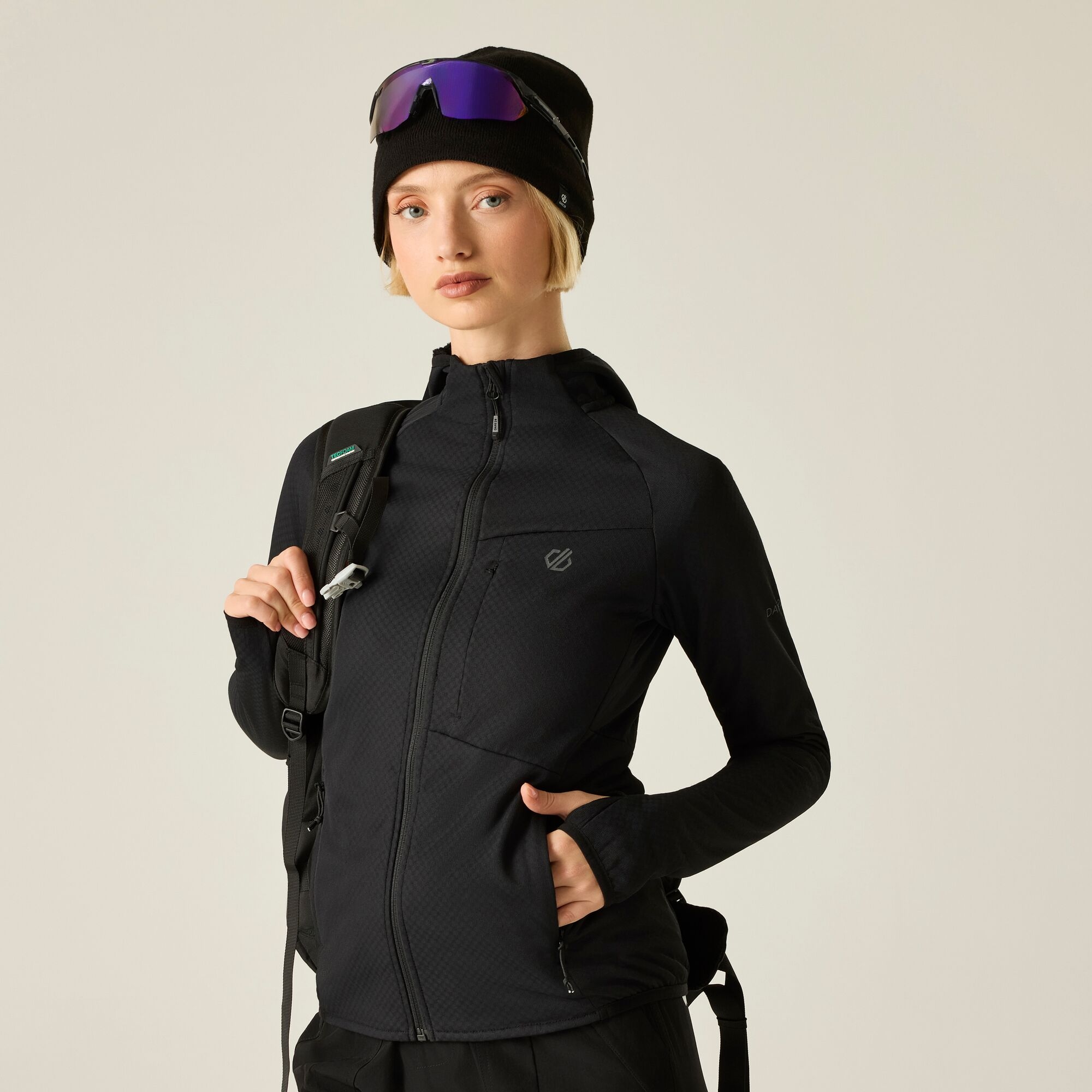 Dare 2B Women's Black Heat Weave Stretch Midlayer Size: 20 - Image 3