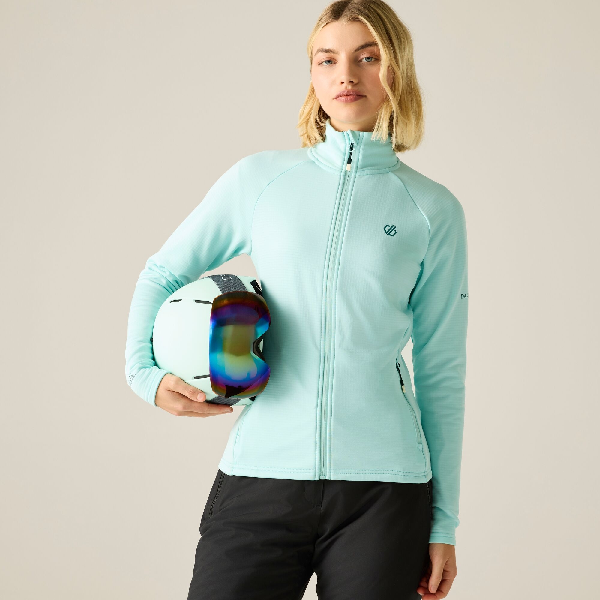 Dare 2B Women's Lowline Core Stretch Midlayer - Blue Size 8